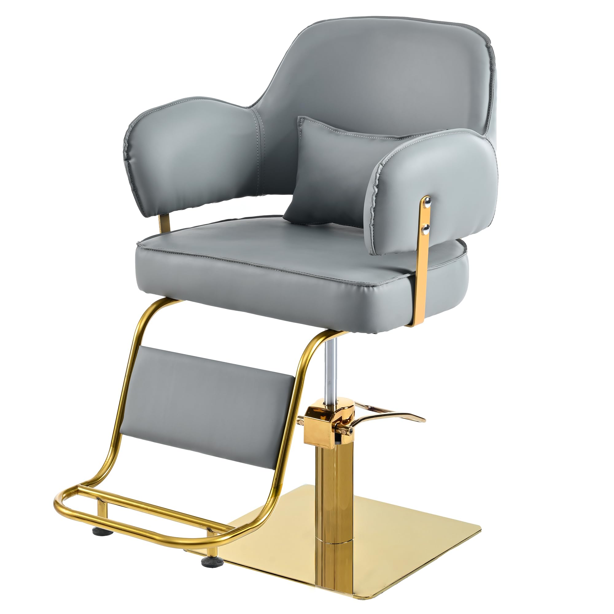Merax Professional Hydraulic Barber Chair for Hair Salon - Adjustable Styling Chair with Lumbar Support & Heavy Duty Hydraulic Pump - Salon Equipment for Hairdressers, Stylists & Barbers - Perfect for Haircuts, Styling & Beauty Treatments