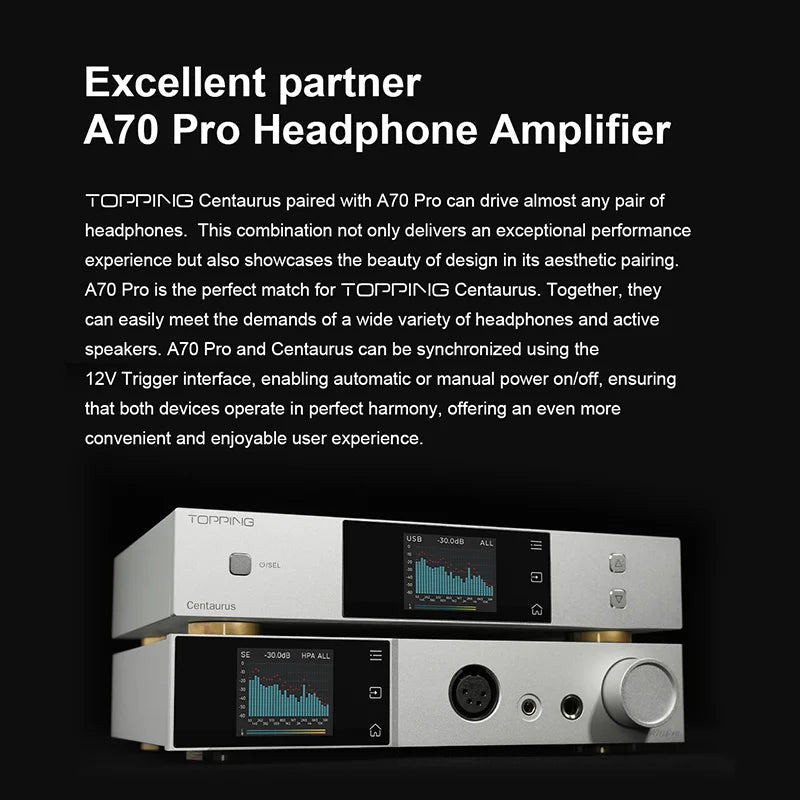 TOPPING Centaurus Fully Balanced R2R DAC - High-End Audio Decoder for Audiophiles | Perfect for Home Theater & Studio Recording