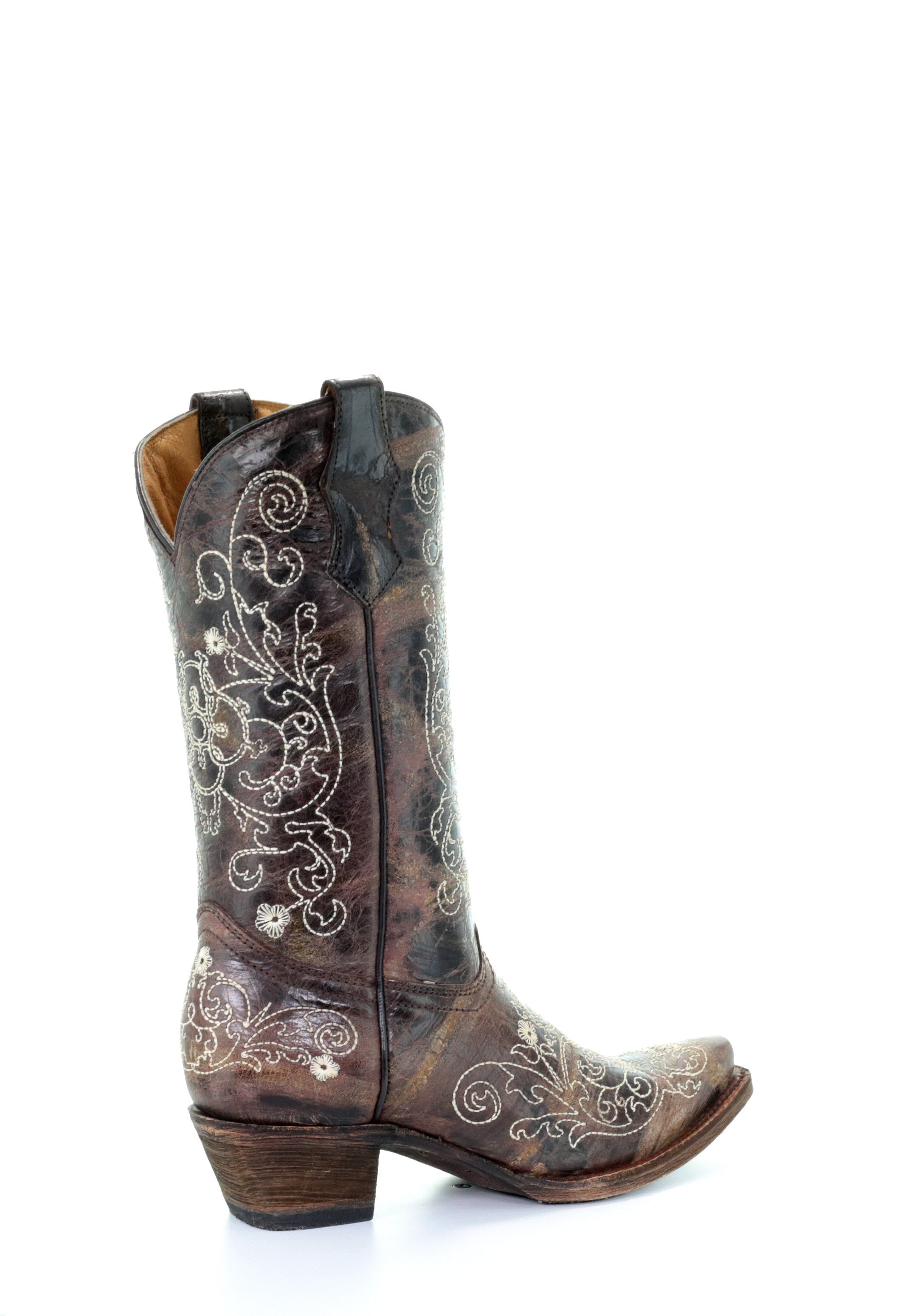 A1119 T Boot Corral - Black/Bone 02 - Western Boot Storage Organizer for Entryway, Closet & Mudroom Organization