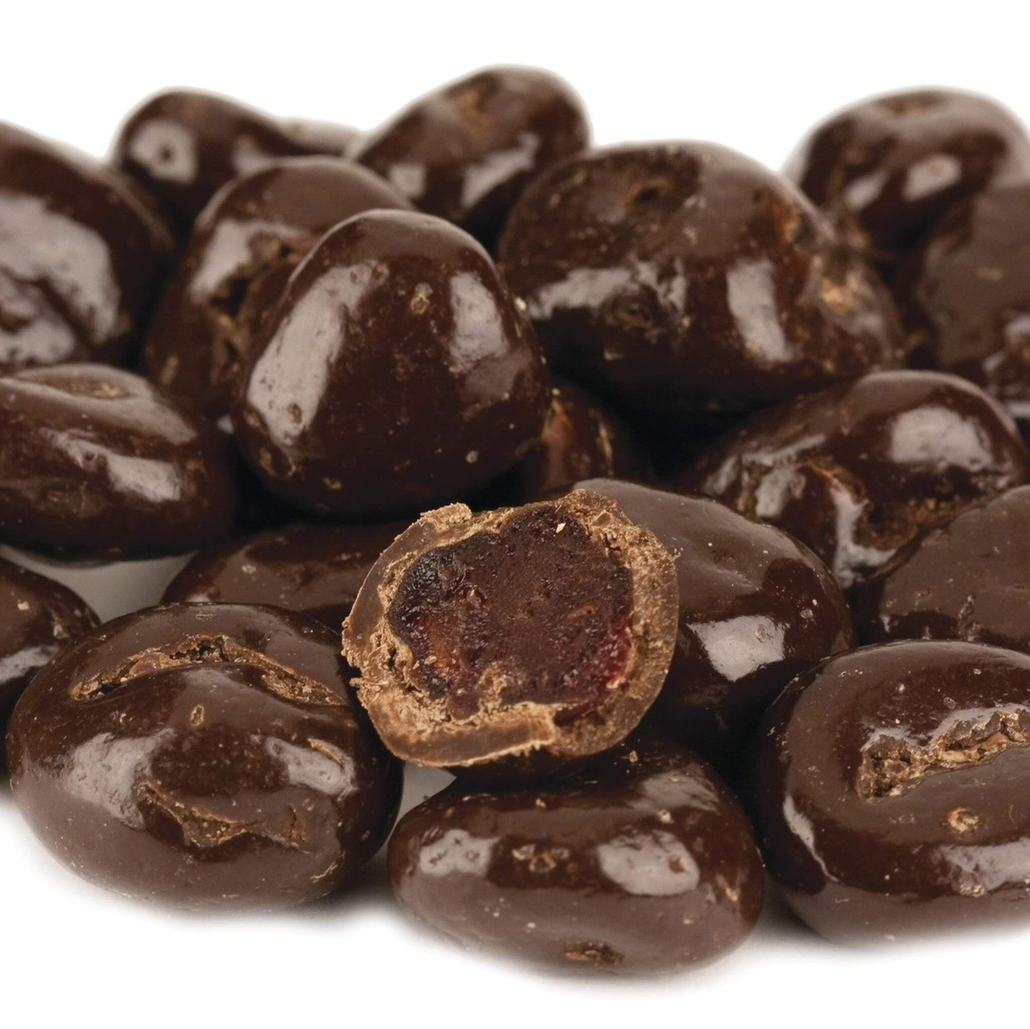 Premium Dark Chocolate Covered Cherries - 16 oz Resealable Bag (Pack of 3) | Gourmet Snacks, Healthy Dessert | Perfect for Gifts, Parties & Movie Nights