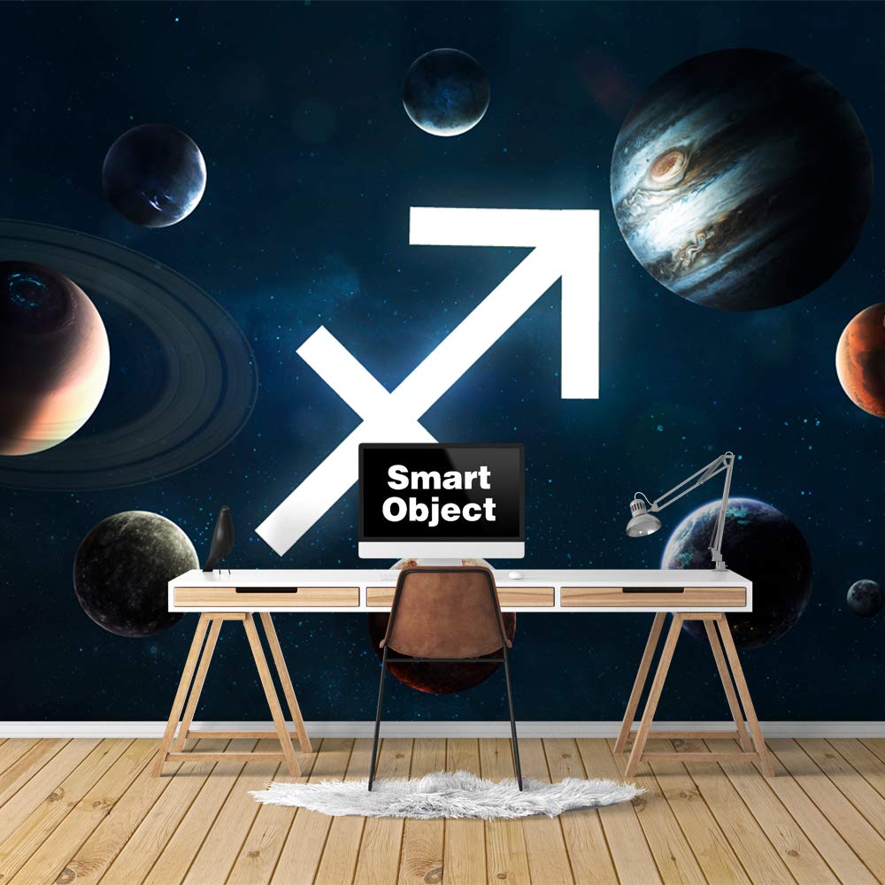Removable Peel and Stick Wallpaper - Space Themed Wall Murals for Bedroom (100x144 inches) | Giant Planets Universe Design | Easy DIY Home Decor for Kids Room, Living Room & Nursery