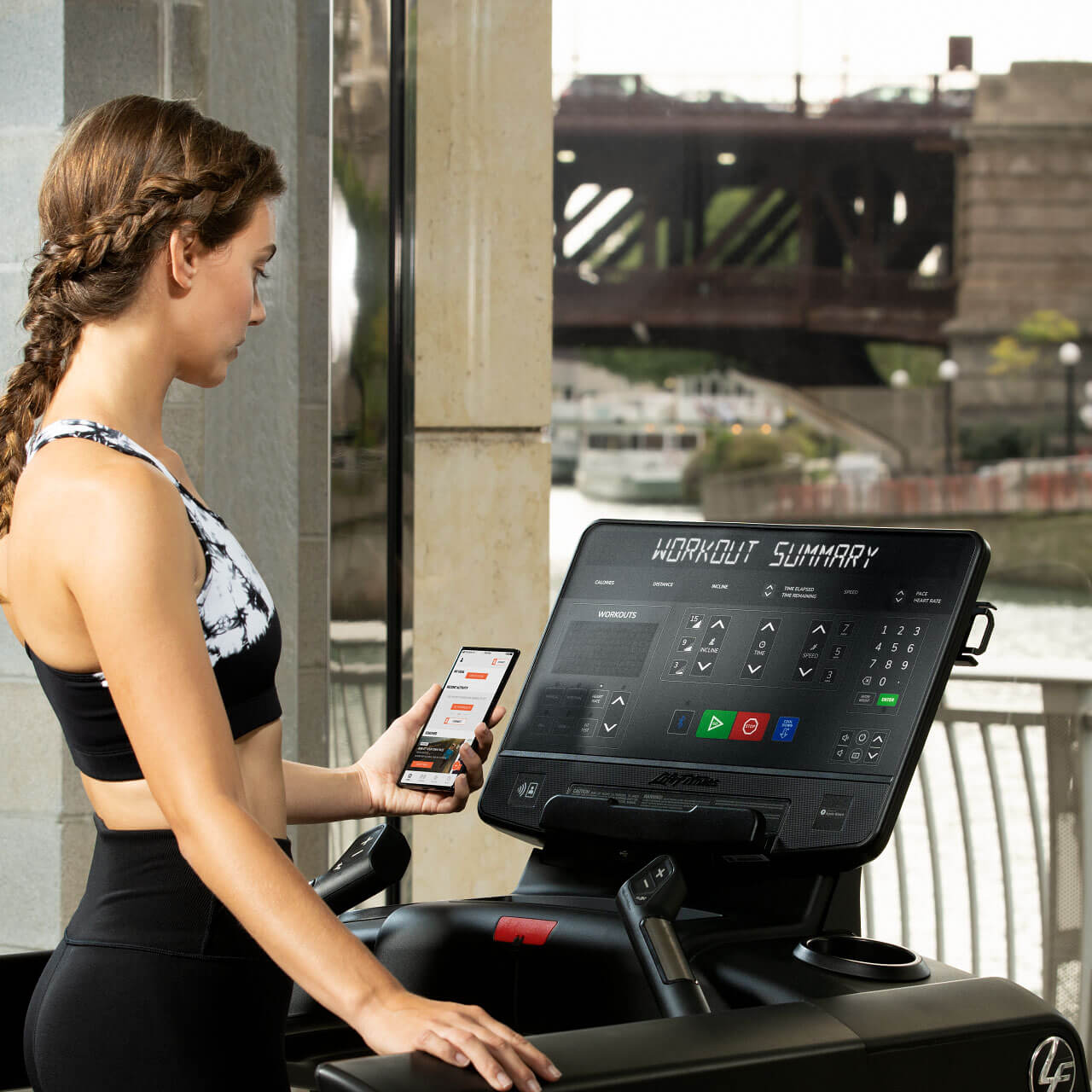 LifeFitness Club Series+ Treadmill - Premium Commercial Grade Running Machine for Home & Gym Use - Perfect for Cardio Workouts, Weight Loss & Fitness Training