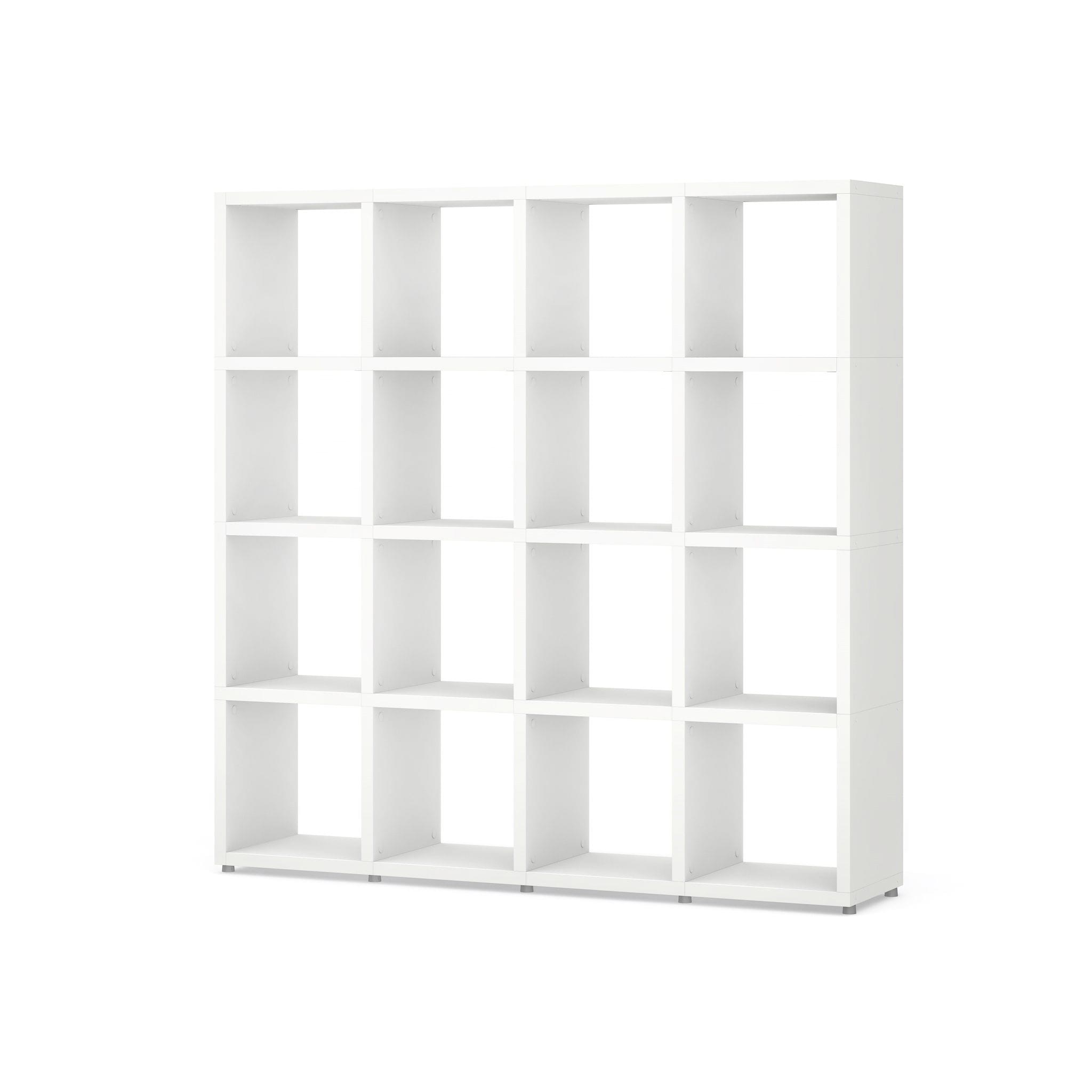 BOON Cube Storage Shelf 4x4 Organizer - Modern Square Shelving Unit for Kids Toys, Books & Home Decor | Perfect for Playrooms, Bedrooms & Living Rooms