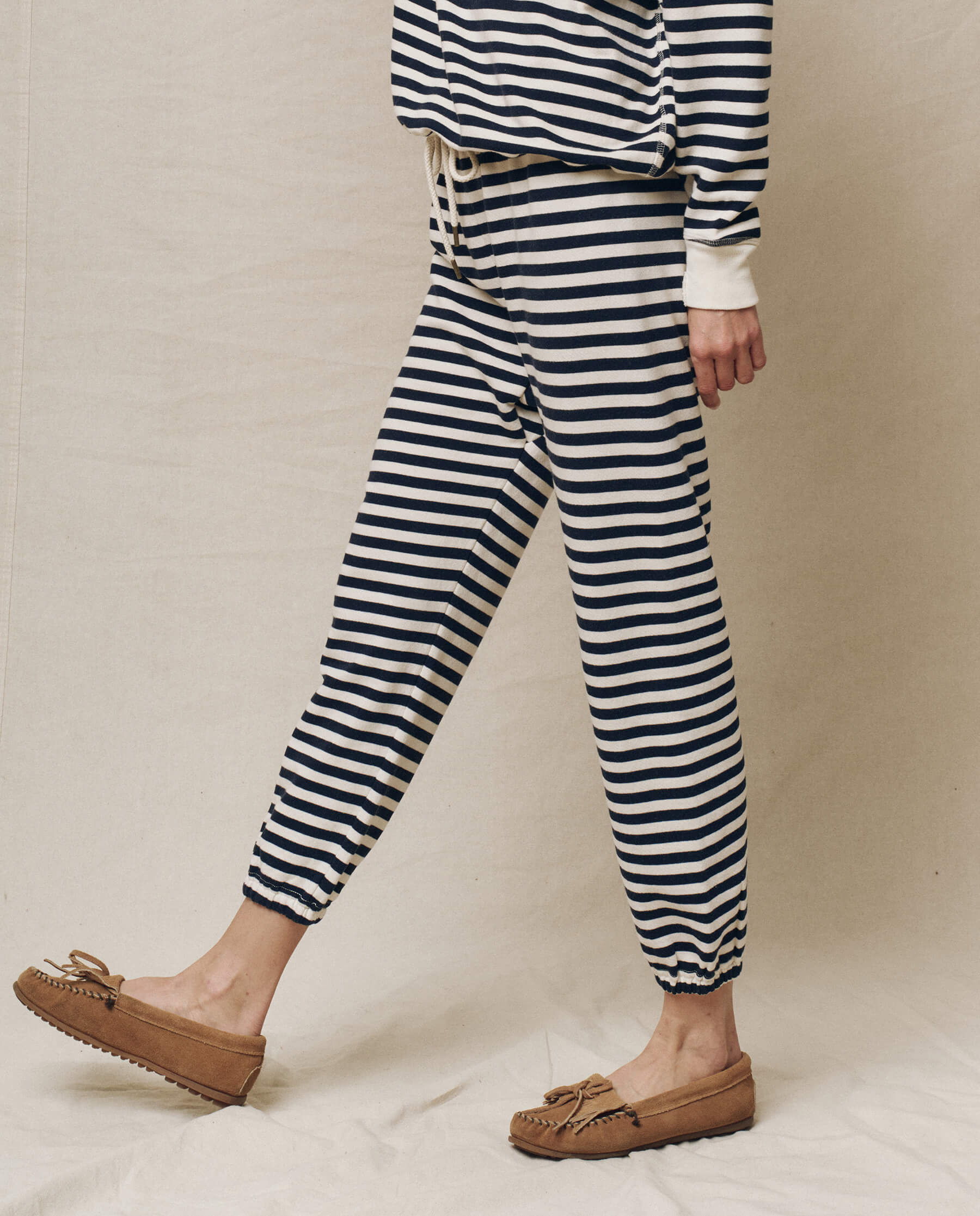 The Stadium Sweatpants - Novelty Navy Sailor Stripe Comfortable Lounge Pants for Men & Women | Perfect for Home, Gym, and Casual Wear