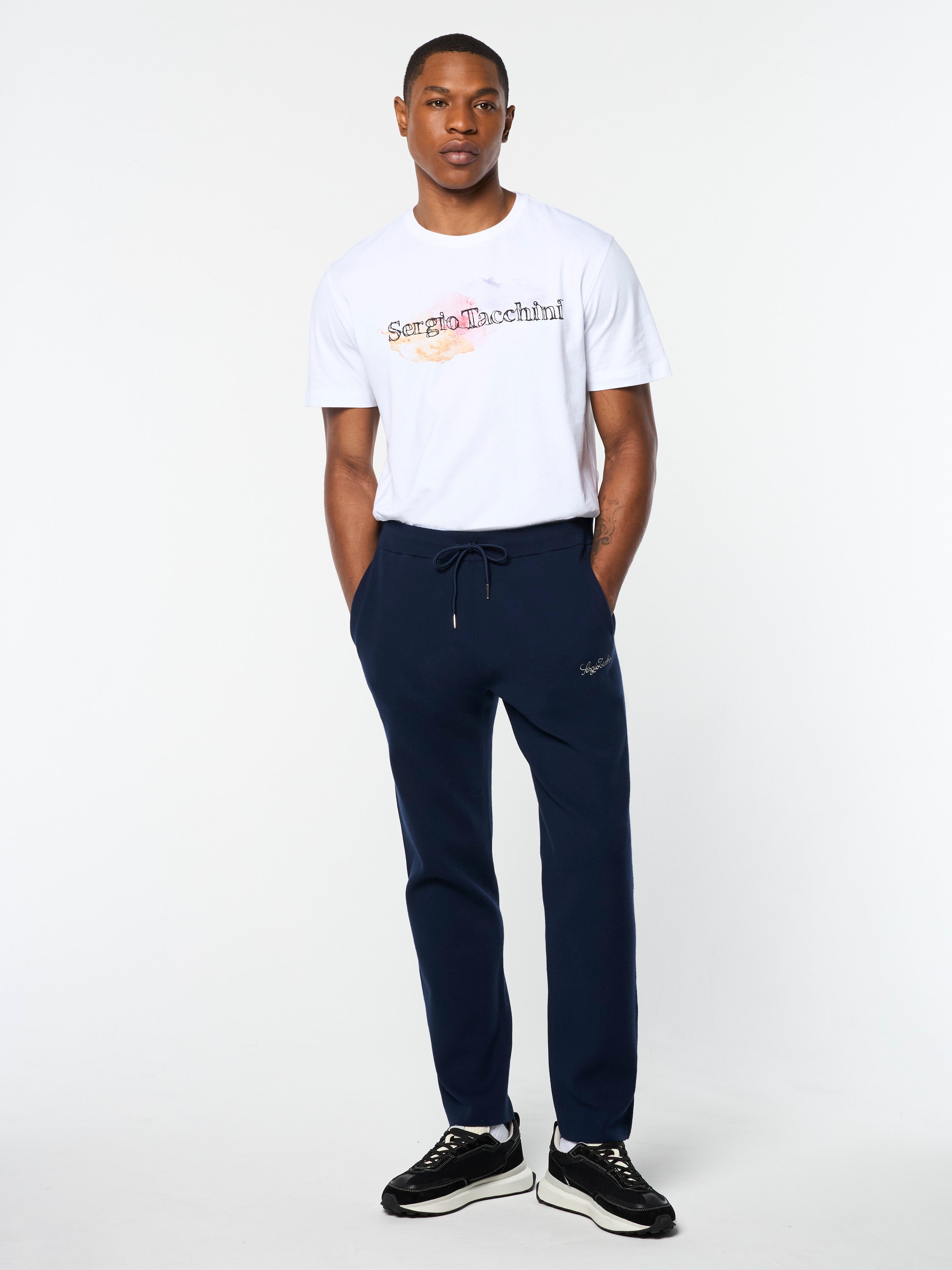 Enzo Track Pants for Men - Comfortable Athletic Joggers, Breathable Workout Pants in Maritime Blue - Perfect for Running, Gym & Casual Wear