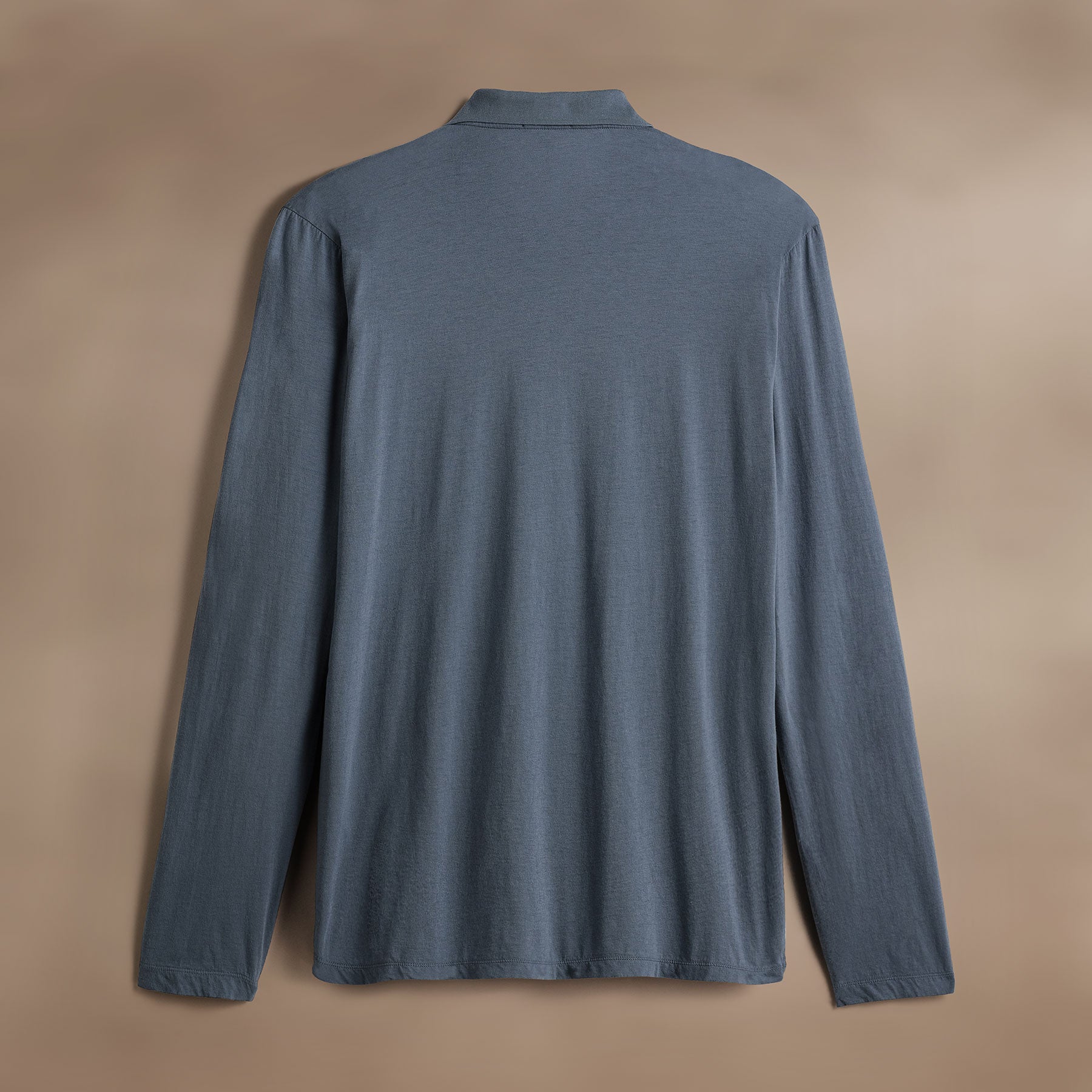 Luxe Lotus Jersey Long Sleeve Polo Shirt for Men - Soft Breathable Cotton Blend - Casual & Business Wear - Perfect for Office, Golf, and Outdoor Activities