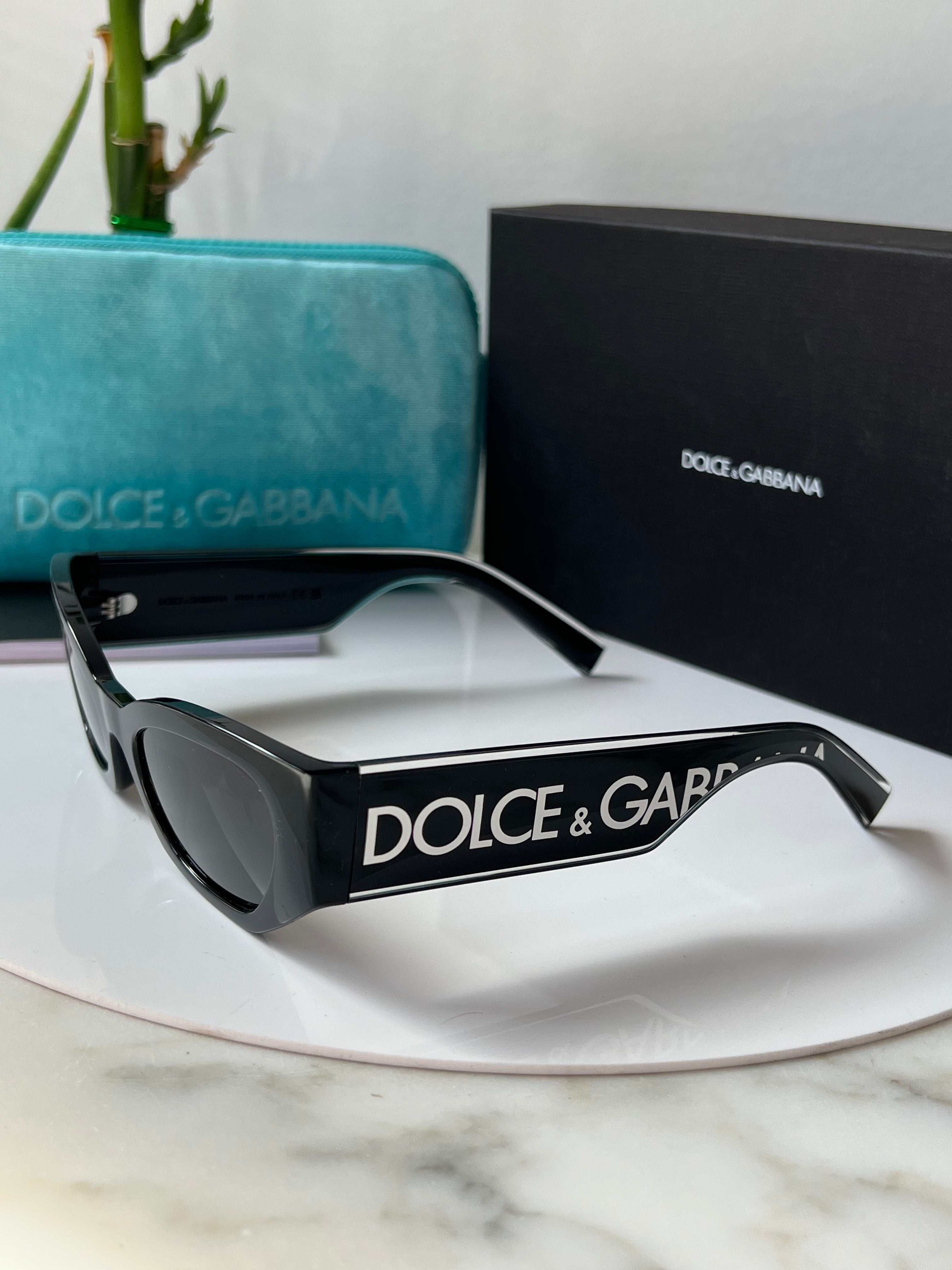 Dolce & Gabbana DG6186 Cat Eye Sunglasses for Women - Black Designer Shades with UV Protection - Perfect for Beach, Driving & Fashion Outfits