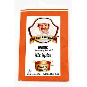 Chef Paul Prudhomme's Magic Seasoning Blends - Salt Free & Sugar Free Six Spice Mix (500 Pack) | Perfect for BBQ, Grilling & Healthy Cooking