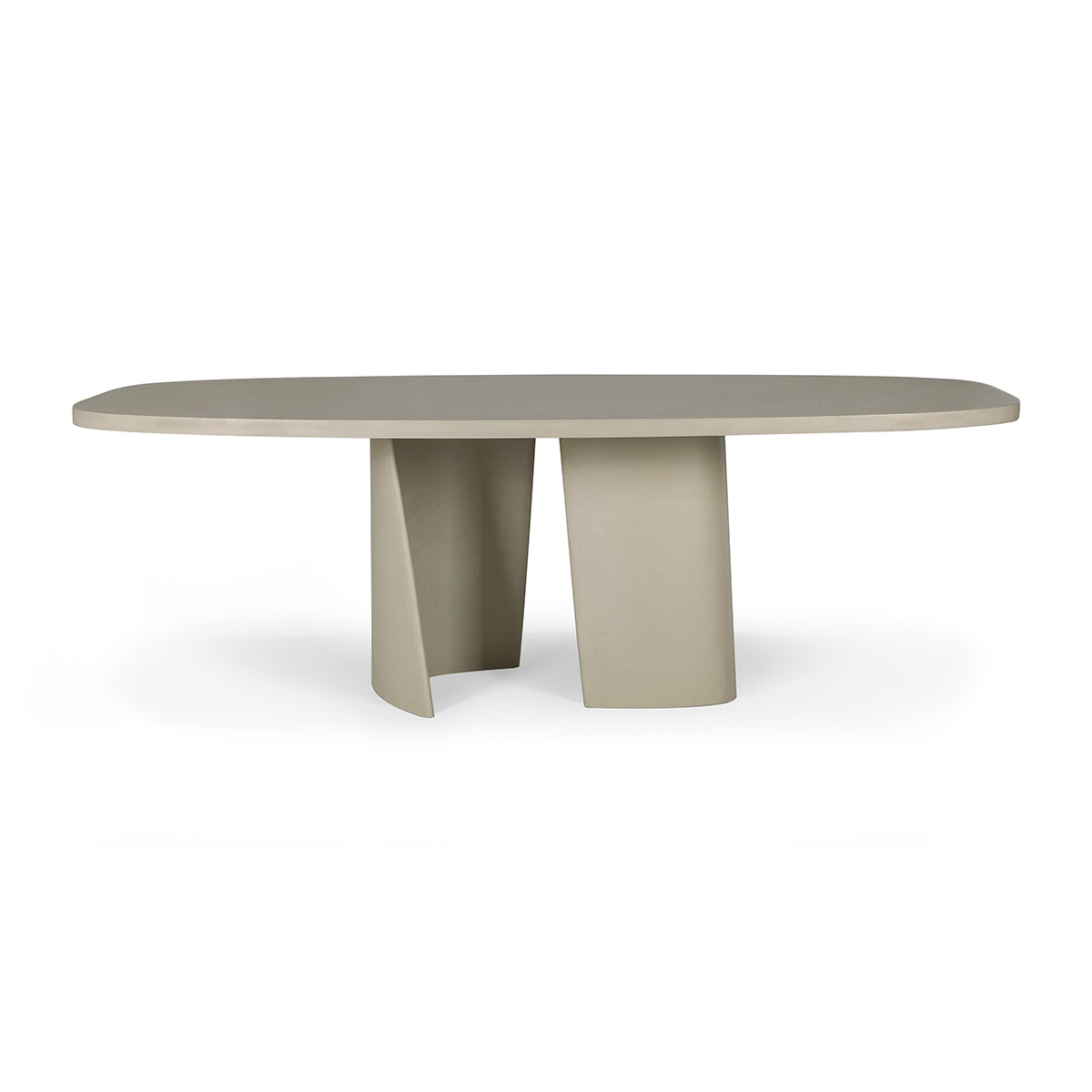Premium Canyon Concrete Outdoor Dining Table - Weather-Resistant & Durable Patio Furniture for Garden, Backyard, Poolside Dining & Entertaining