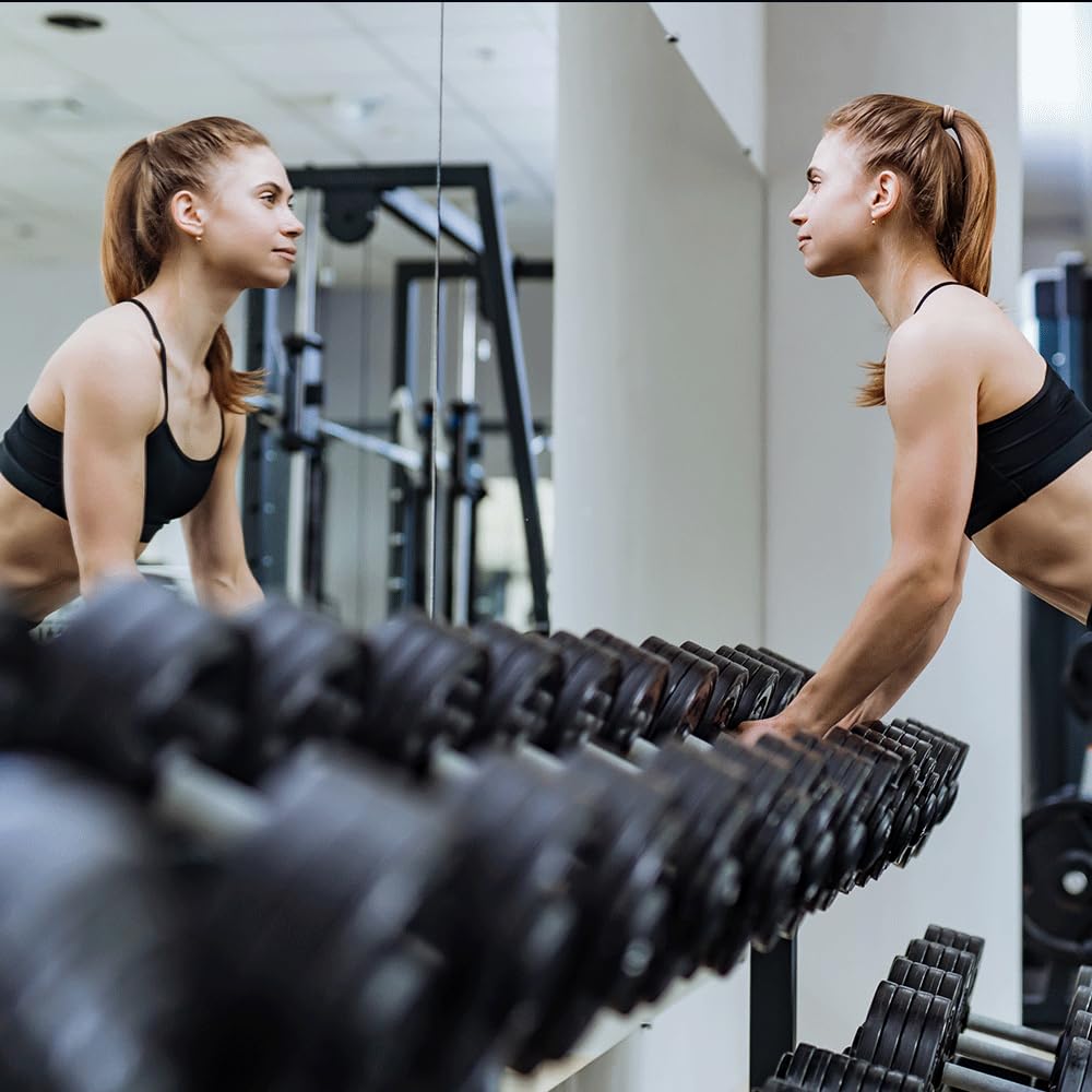 48X72 Inch Large Wall Mounted Full Body Mirror for Home Gym, Martial Arts Studio, School & Yoga Studio - Perfect for Fitness, Dance, Yoga & Bedroom Decor - 2 Pack