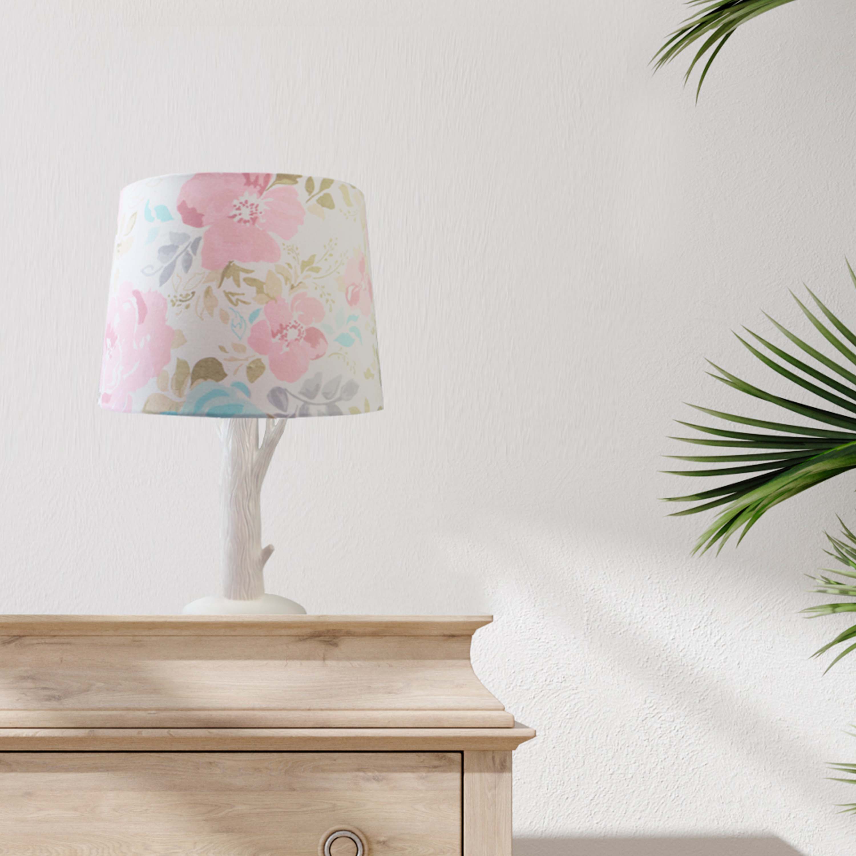 Malia Lamp Base & Shade - Modern Table Lamp for Living Room, Bedroom, Office - Adjustable Lighting for Home Decor & Ambience