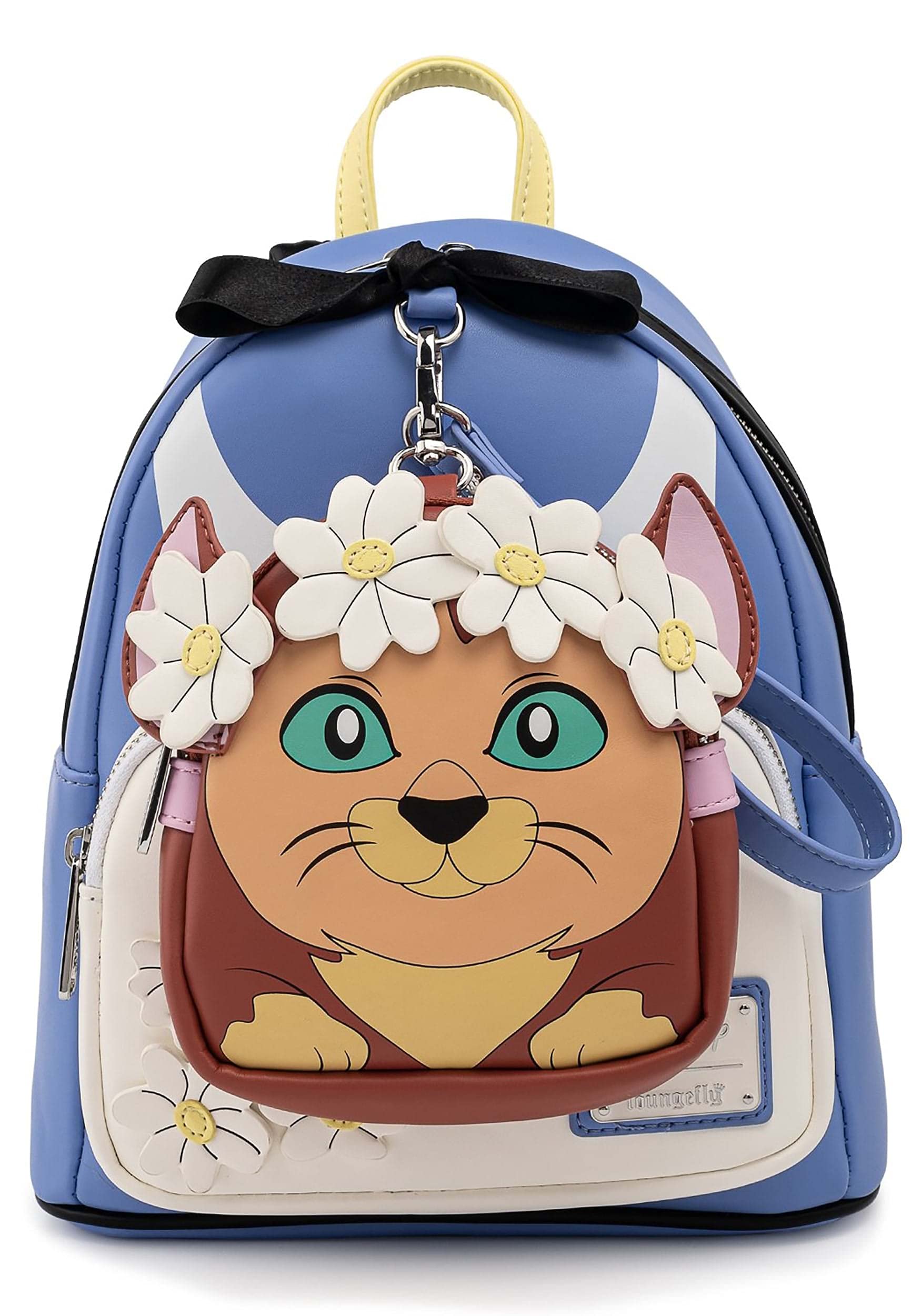 Disney Alice in Wonderland Themed Loungefly Women's Crossbody Bag with Adjustable Double Straps & Detachable Wristlet - Perfect for Cosplay, Disney Parks, and Everyday Fashion Accessory