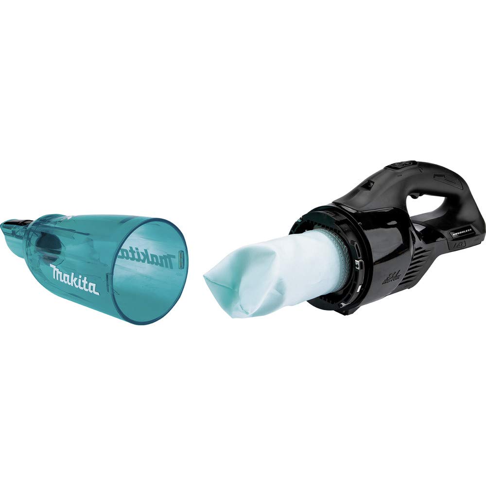 **Makita XLC03ZBX4 18V LXT Lithium-Ion Brushless Cordless Vacuum - Compact, Trigger w/Lock, Tool Only (Black) - Perfect for Home, Workshop & Car Cleaning**