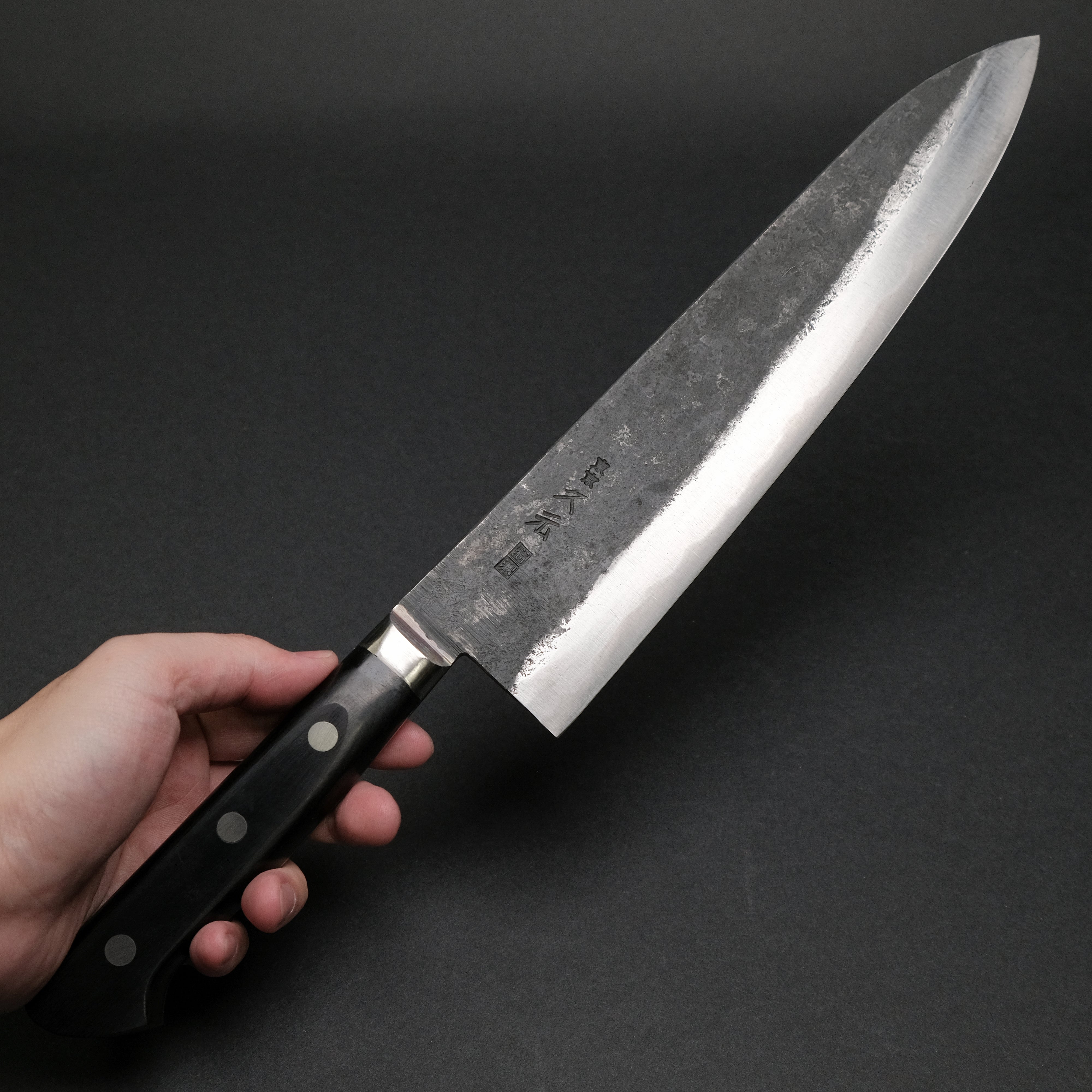 Premium Japanese Chef Knife - Morihei Hisamoto Kurouchi White #1 Gyuto 270mm with Pakka Wood Handle - Professional Kitchen Knife for Sushi, Meat Cutting & Food Preparation