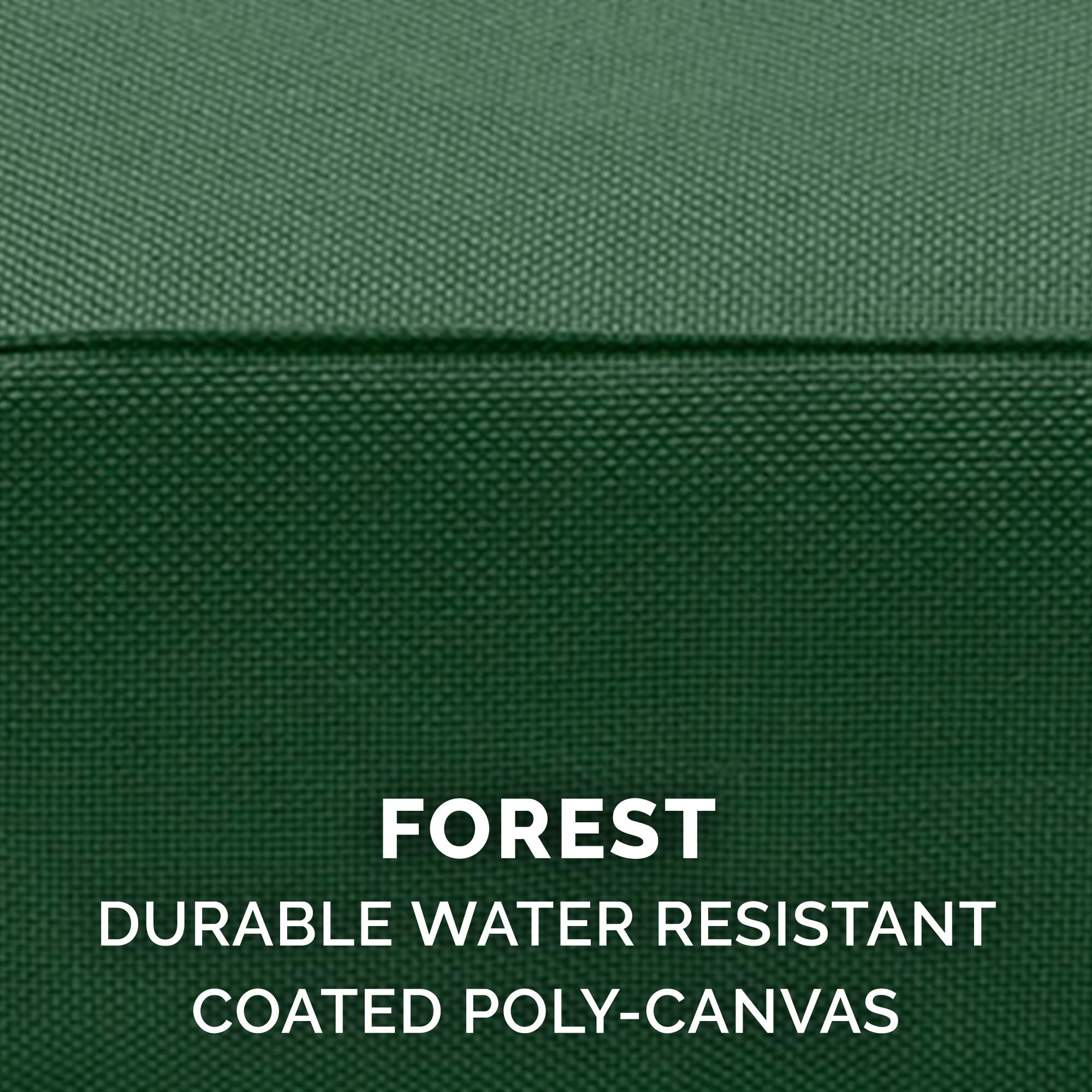 Furhaven Water-Resistant Orthopedic Dog Bed with Removable Cover - Indoor/Outdoor Logo Oxford Polycanvas Mattress for Medium Dogs up to 125 lbs (Forest Green) - Perfect for Home, Office & Travel Use