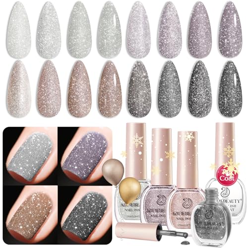Glitter Black White
