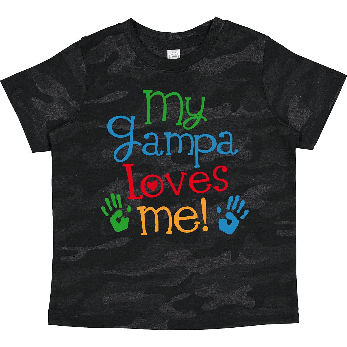 Inktastic My Grandpa Loves Me Boys Girls Toddler T-Shirt - Cute Grandparents Day Gift for Kids, Soft Cotton Tee for Playtime & Family Photos