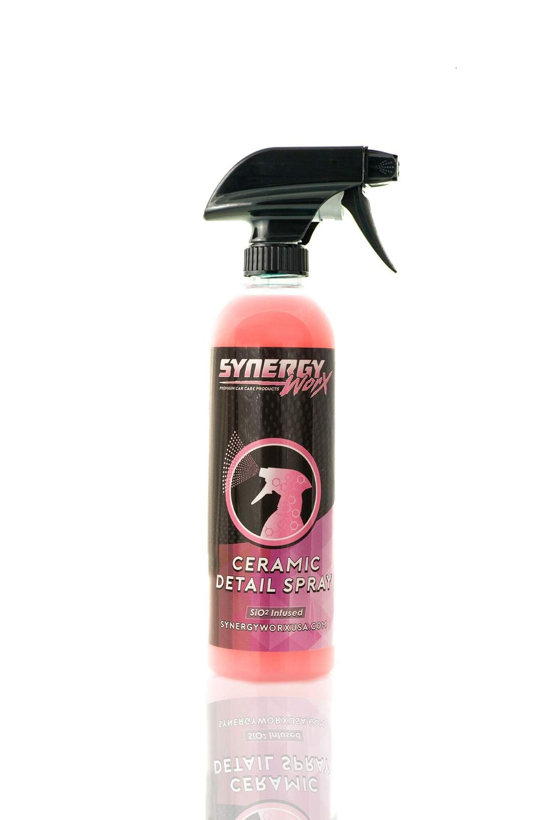 Premium Ceramic Detail Spray 16oz - Advanced Car Paint Protection & Shine Enhancer - Perfect for Detailing, Washing & Maintaining Vehicles