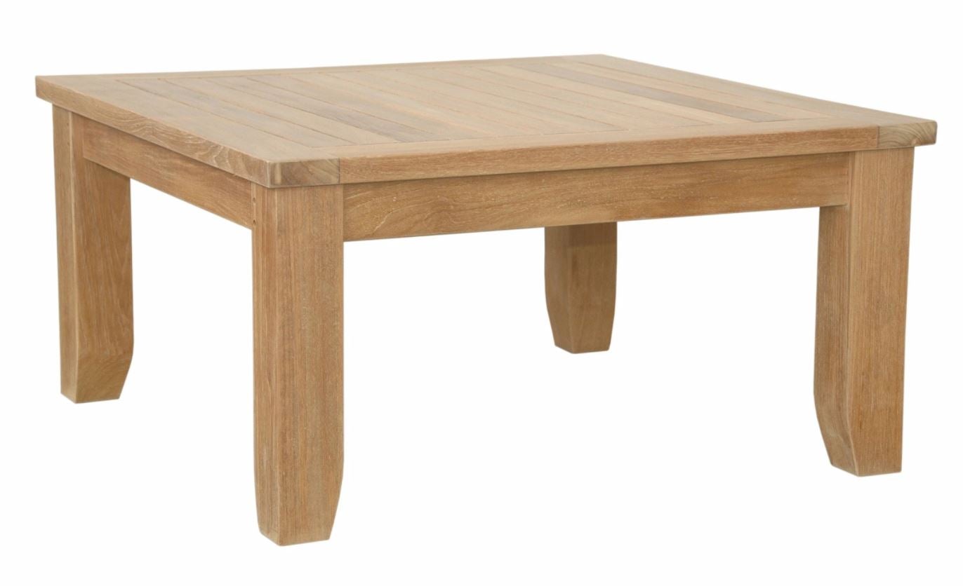 Anderson Teak Luxe Square Coffee Table DS 507 - Solid Teak Wood Modern Side Table for Living Room, Patio & Outdoor Use - Waterproof & Weather-Resistant Furniture for Home Decor
