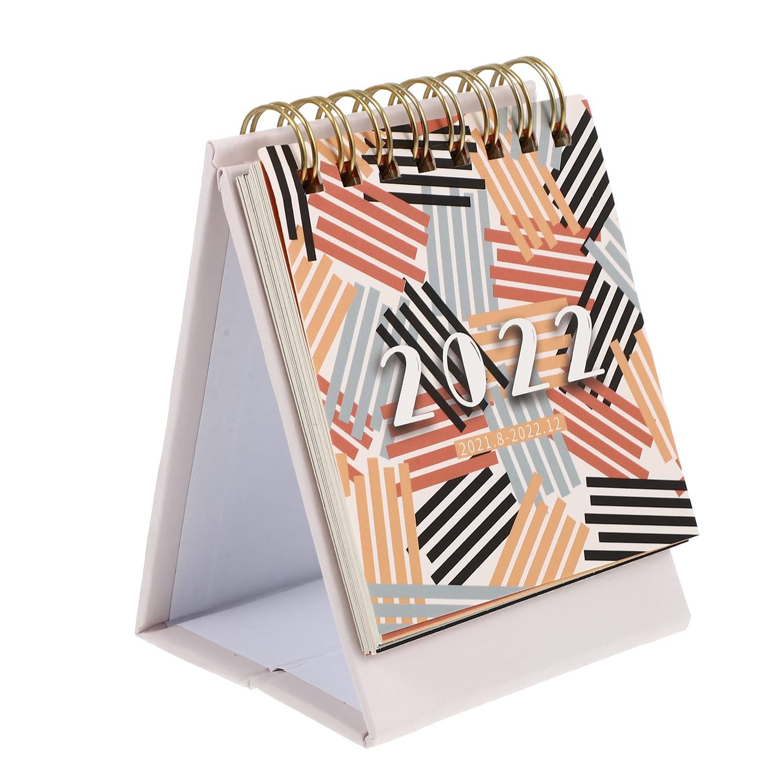 Jojofuny Mini Desk Calendar 2021-2022 - Standing Flip Office Notepad with 16 Monthly Pages, Desktop & Wall Planner (Aug 2021-Dec 2022) - Perfect for Home, Office & School Organization