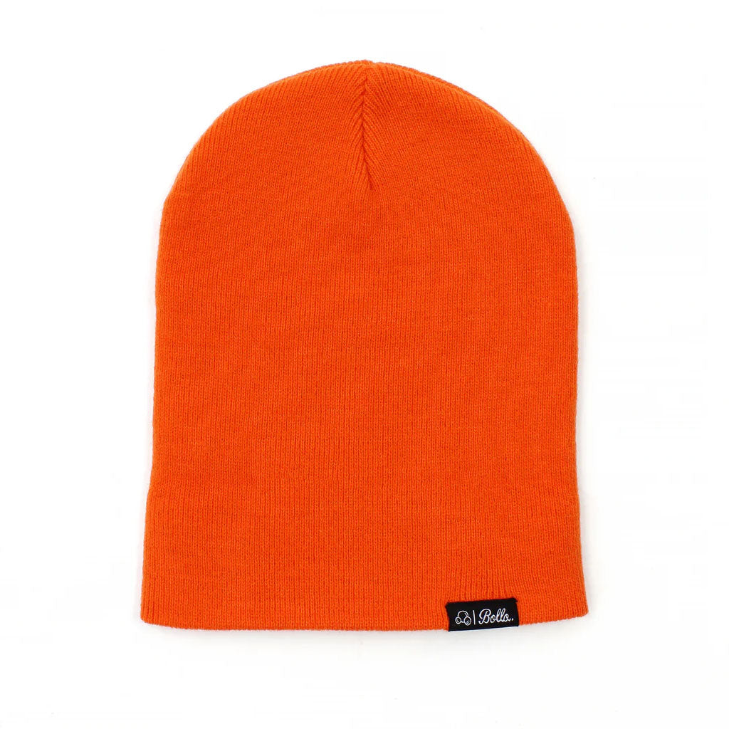 Bolla Daily Fold Beanie for Men & Women - Soft Stretchy Winter Hat in Orange - Perfect for Outdoor Activities, Skiing, and Casual Wear
