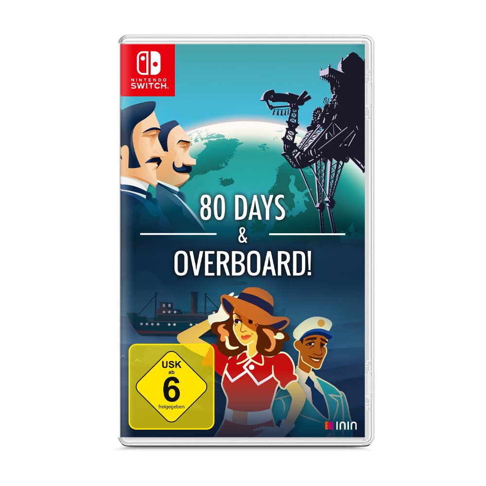 80 Days & Overboard! - Adventure Game Bundle for Nintendo Switch - Perfect for Travel & Family Game Nights