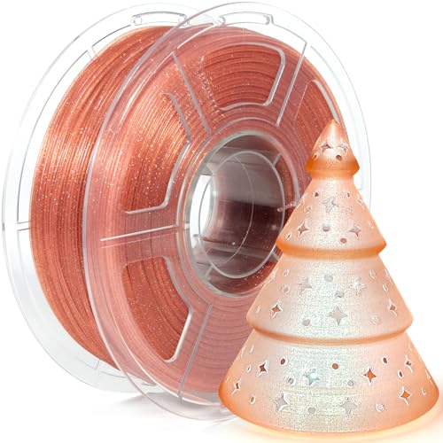 Clear Gillter-orange Pink