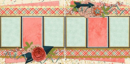 Girl Thing Scrapbook Kit - 5 Double Page Layouts for Memory Keeping, DIY Crafts & Gift Ideas | Perfect for Scrapbooking, Photo Albums & Creative Projects