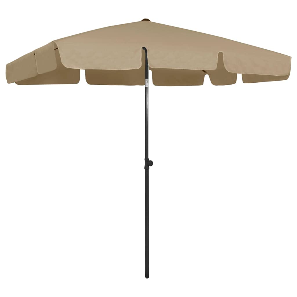 CHARMMA Large Beach Umbrella 78.7x49.2 Inches - Lightweight 2.65KG Sand Anchor - Perfect for Beach, Poolside, Picnics & Outdoor Activities