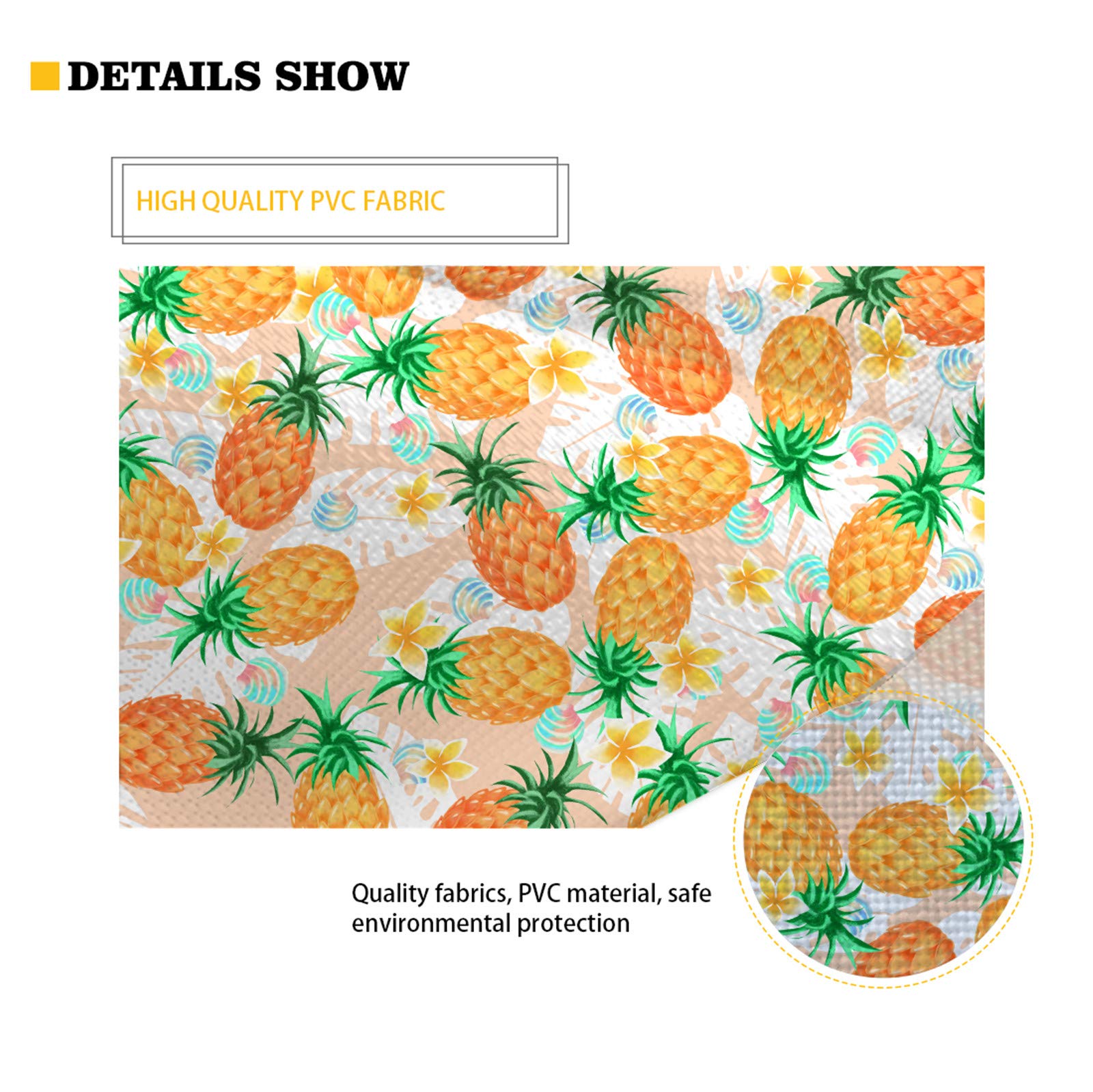Fall Maple Leaves Thanksgiving Placemats Set of 6 - Washable Turkey & Pumpkin Themed Table Mats for Dining Room & Kitchen Decor | Perfect for Autumn Gatherings, Holiday Dinners & Seasonal Home Decoration