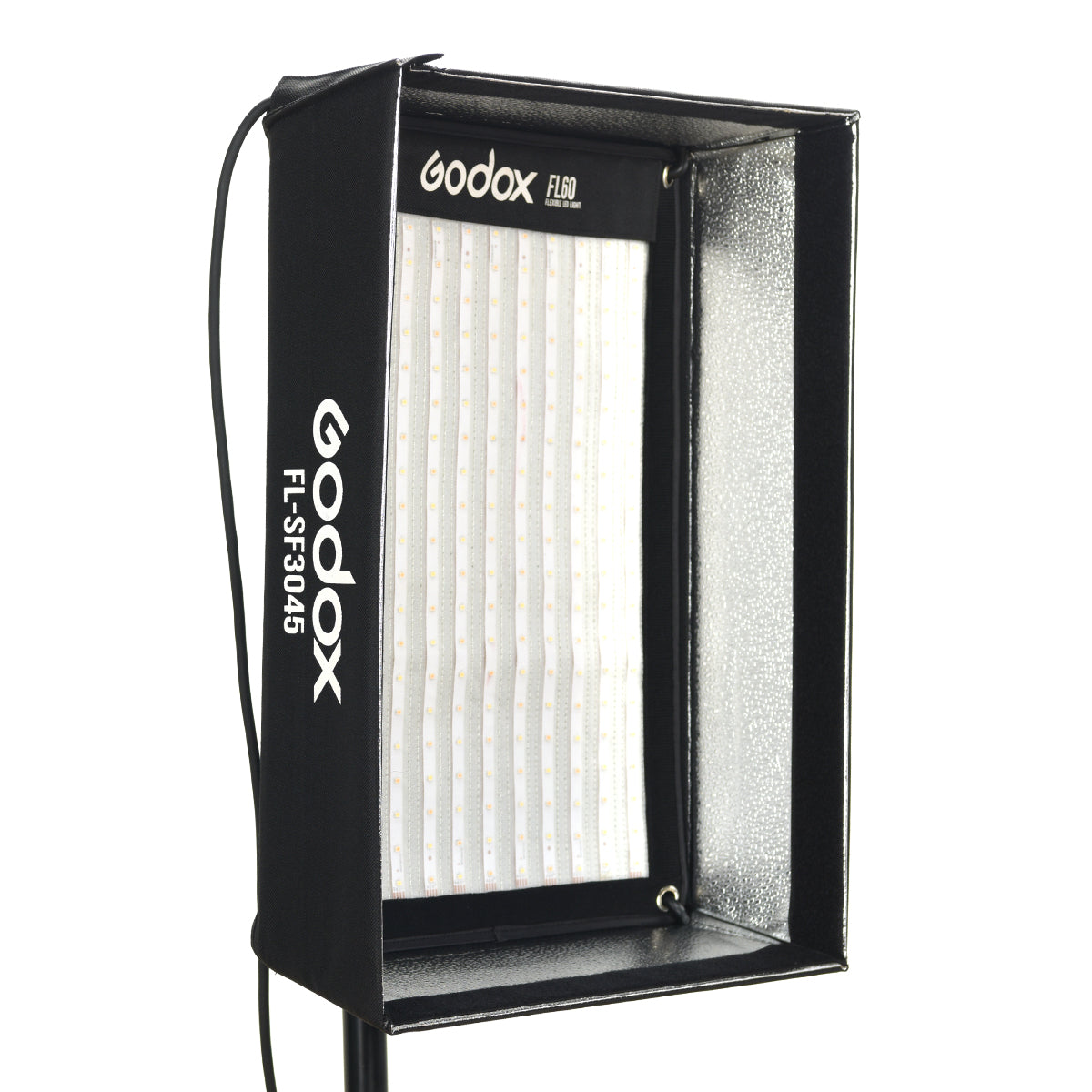 Godox FL60 Softbox with Grid - 45cm Flexible LED Light Diffuser for Photography, Videography & Studio Lighting - Perfect for Portraits, Product Shots & YouTube Videos