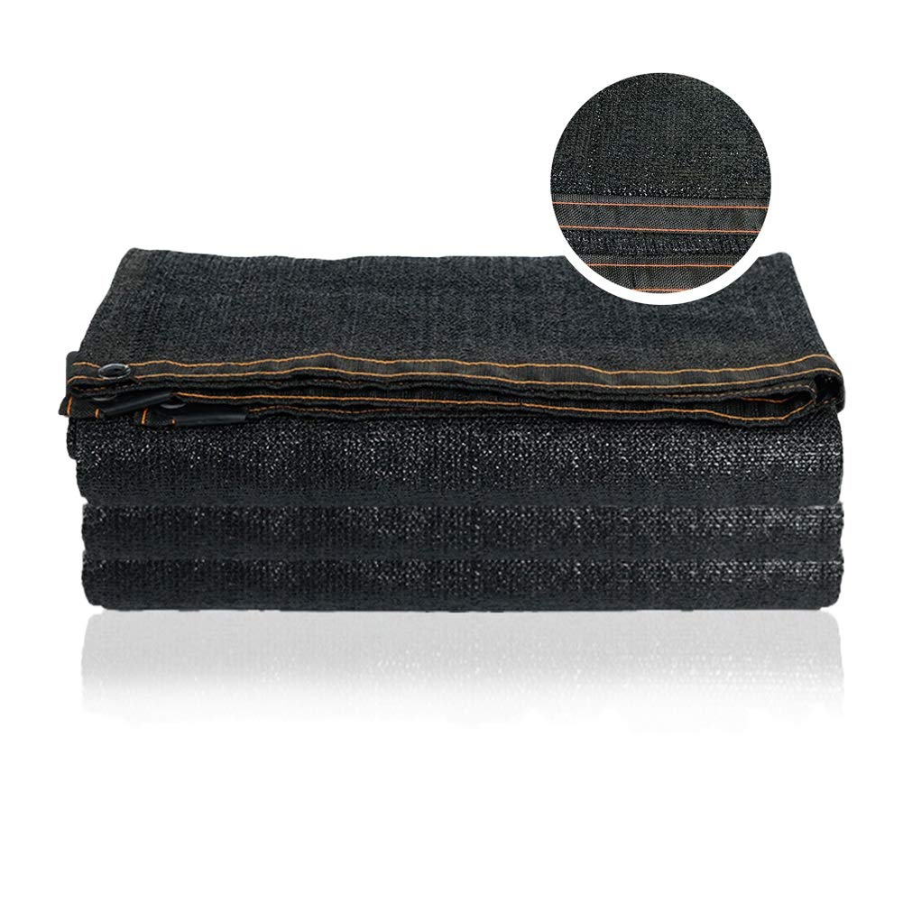 Premium Sunblock Shade Cloth - UV Protection for Greenhouse, Carport & Gardening - Custom Size 6x7m Black - Moisturizing & Anti-Aging Outdoor Fabric for Patio, Poolside & Plant Protection