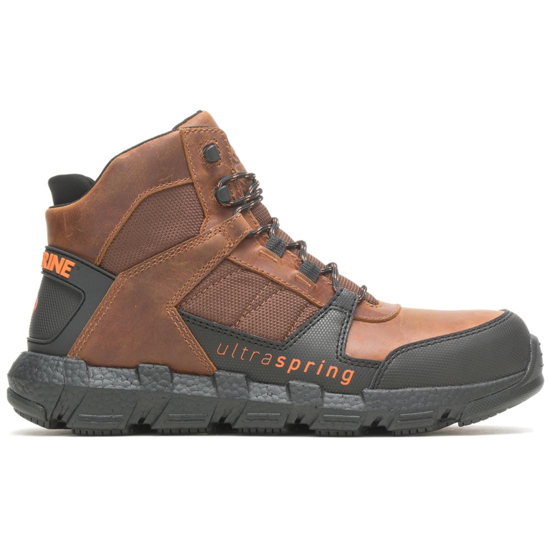 Rev Vent UltraSpring™ DuraShocks® Mid CarbonMax® Work Boot - Tobacco Brown - Comfortable & Durable Safety Shoes for Construction, Landscaping & Outdoor Work
