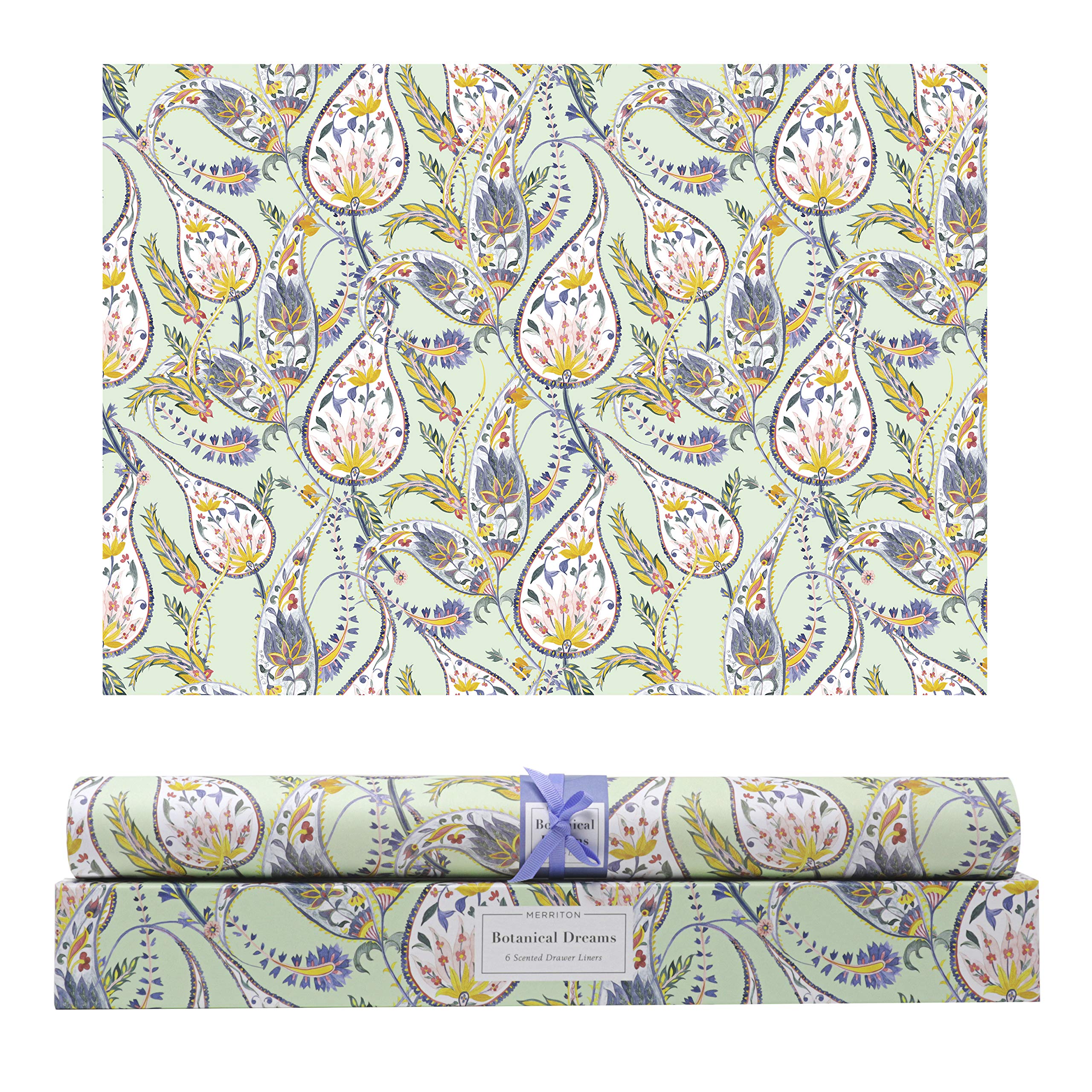 Fragrant Drawer Liners for Dresser & Cabinet - Scented Shelf Paper for Closet, Kitchen & Wardrobe | Non-Adhesive Botanical Dreams Scent | Perfect for Organizing & Freshening Clothes, Towels & Linens