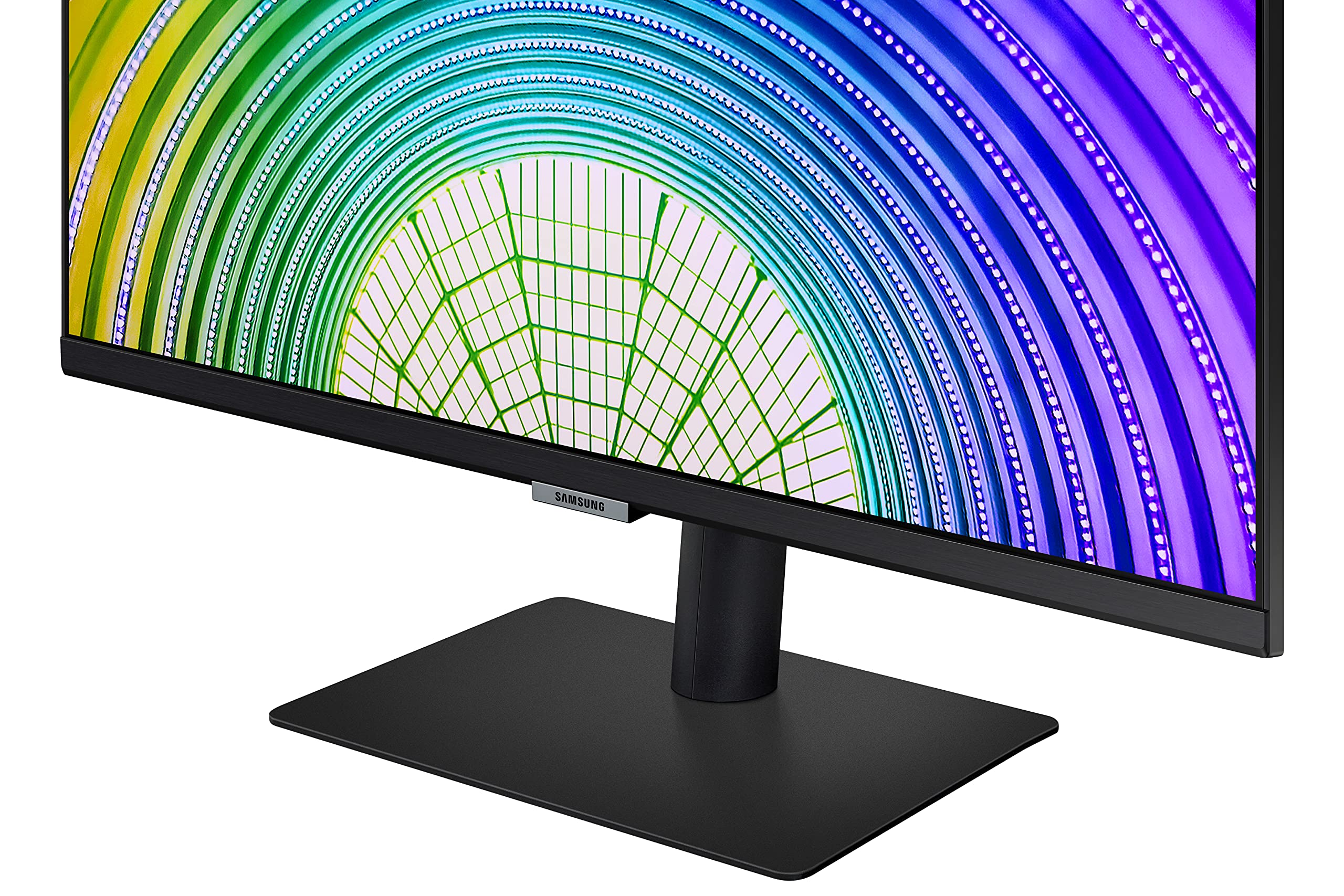 SAMSUNG 24 Inch QHD 1440p IPS Computer Monitor - 75Hz, HDR10, 1 Billion Colors, TUV Eye Care, HDMI, Vertical Stand (LS24A600NWNXGO) - Perfect for Home Office, Gaming & Graphic Design