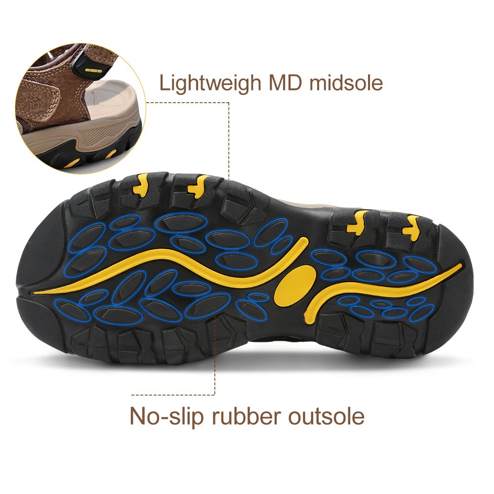 CAMEL CROWN Men's Waterproof Hiking Sandals - Outdoor Beach Sport for Summer