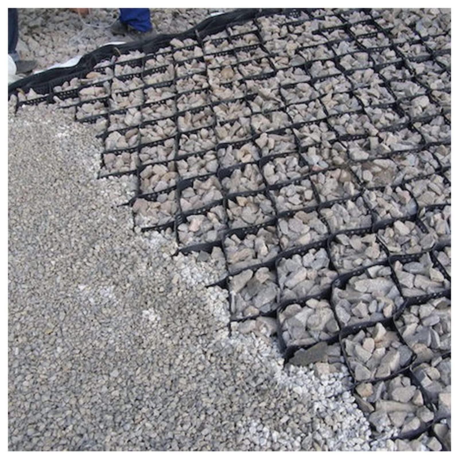 2 Inch Tall Geogrid Ground Grid - Heavy Duty Gravel Stabilizer for Driveways, Landscaping & Erosion Control on Steep Slopes | Permeable Soil Reinforcement Paver (3x9m/10x29.5ft) | Perfect for Patios, Walkways & Parking Areas