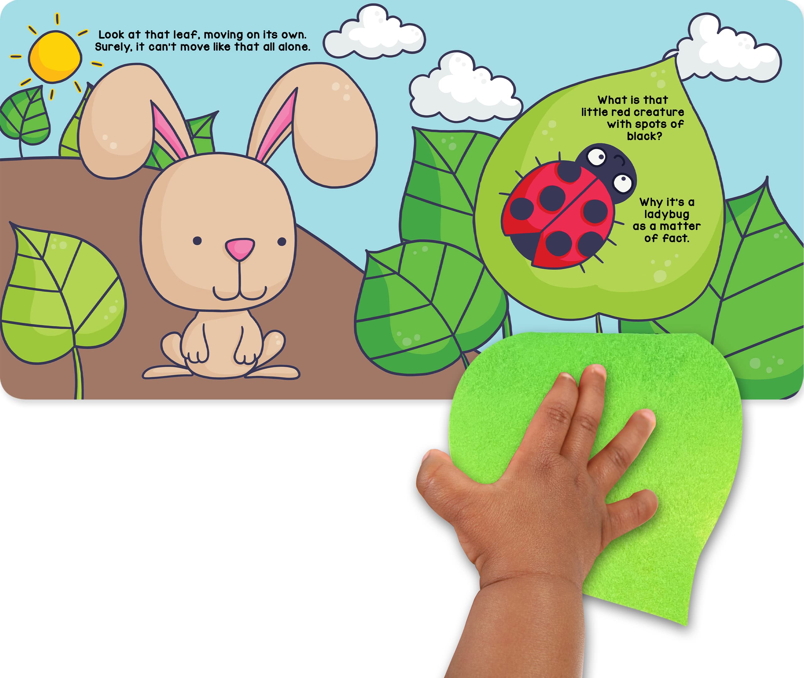 Little Hippo Books Peek and Seek In the Garden - Interactive Touch & Feel Board Book for Toddlers 1-3 Years | Sensory Learning & Early Development Baby Book | Perfect for Bedtime Stories, Playtime & Parent-Child Bonding