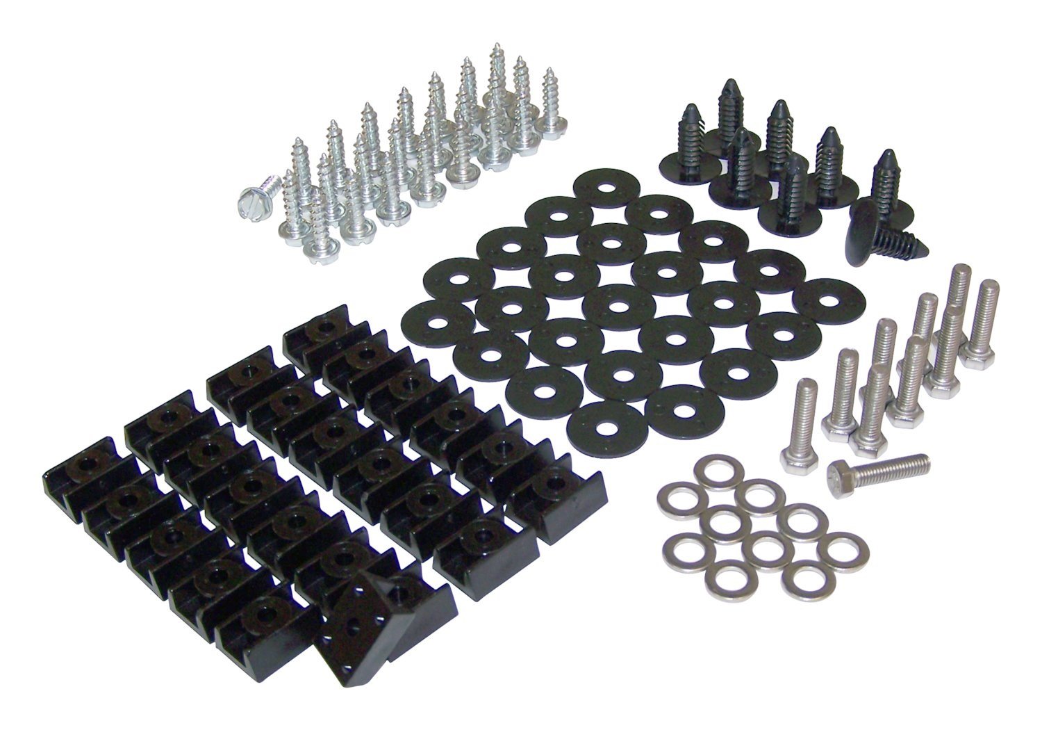 Crown Automotive Fender Flare Hardware Kit - Complete Body Mounting Set for Trucks & SUVs | Perfect for Off-Roading, Mud Protection & Vehicle Customization