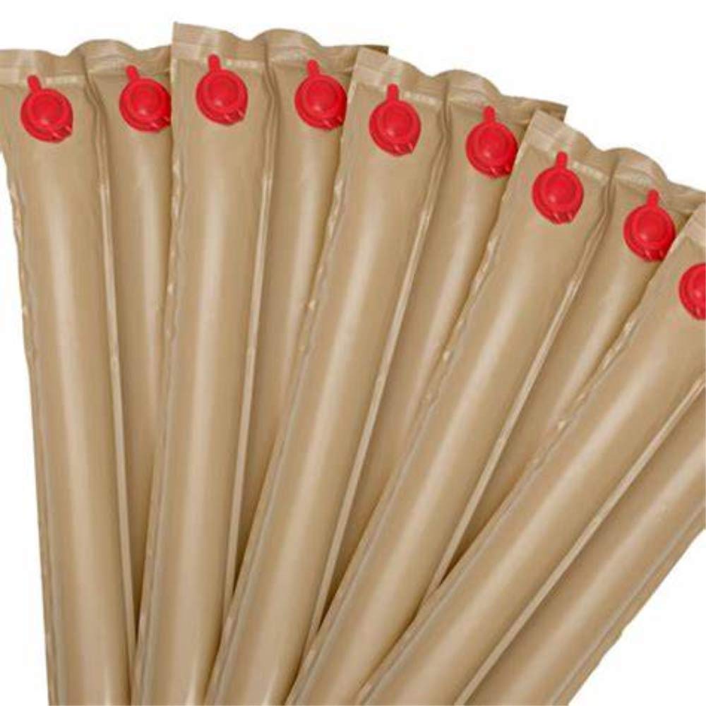 Harris Pool Products Commercial-Grade Water Tubes/Bags for In-Ground Pools - 24-Gauge Super-Duty UV-Protected Vinyl (10ft Heavy Duty 24-Gauge Double Chamber, 12-Pack, Tan) | Perfect for Pool Maintenance, Winterization & Water Weighting Needs