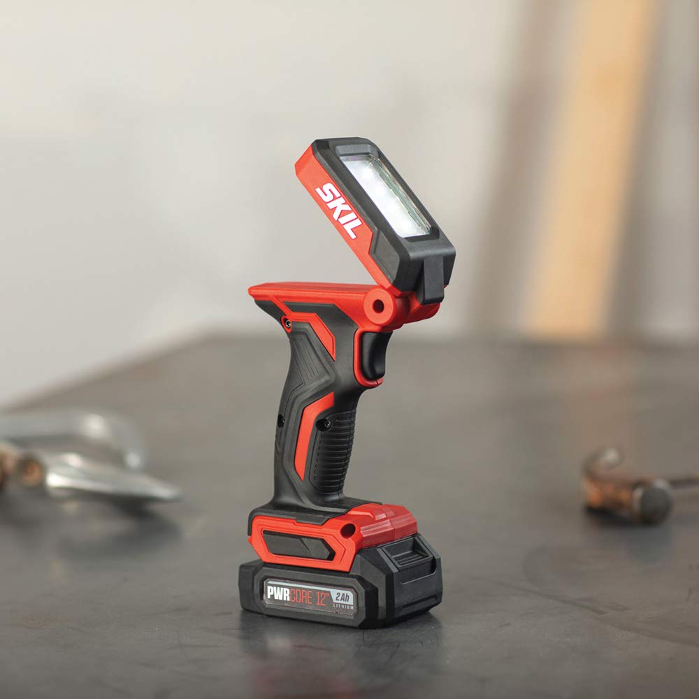 SKIL CB738701 3-Tool Combo Kit - Brushless 12V Cordless Drill Driver (1/2 Inch), Oscillating Multi-Tool & Work Light with 2.0Ah Lithium Battery & Charger - Perfect for DIY Projects, Home Repairs & Professional Construction Work