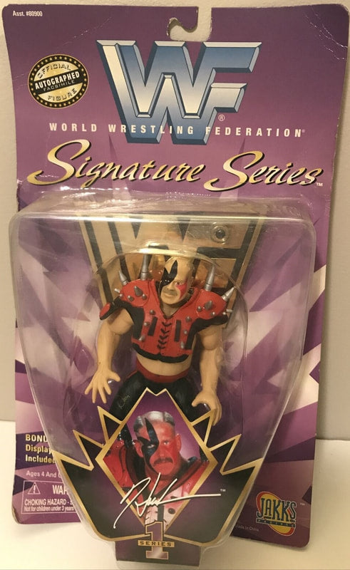 1997 WWF Jakks Pacific Signature Series 1 Hawk Wrestling Action Figure - Collectible Vintage Toy for WWF Fans & Wrestling Memorabilia Collectors - Perfect for Display, Gifts, and Nostalgic Play