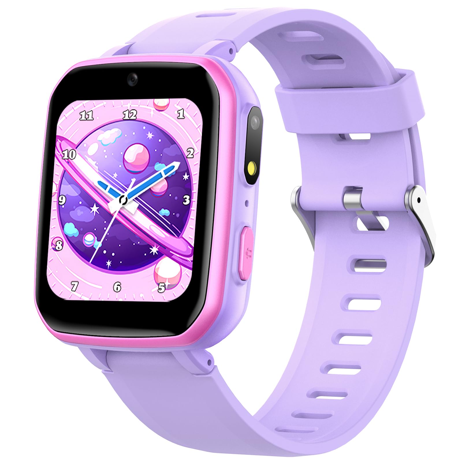 Smart Kids Learning Watch with Games, Camera, Music Player & Pedometer - Educational Smartwatch Gift for Boys & Girls Ages 6-12 - Perfect Birthday Gift for Kids (Purple) | Great for Learning, Playtime & Outdoor Activities