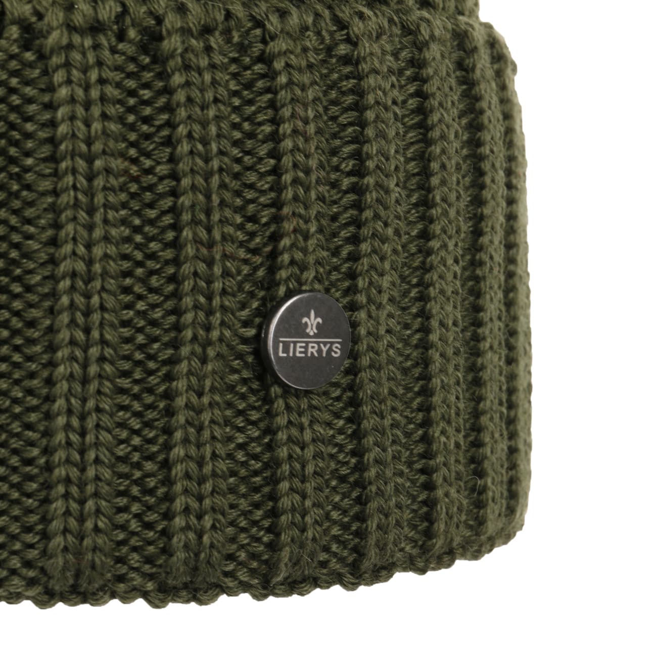 Lierys Merino Wool Knit Beanie with Foldable Cuff - Warm Winter Hat for Men & Women - Perfect for Skiing, Hiking, and Cold Weather Activities