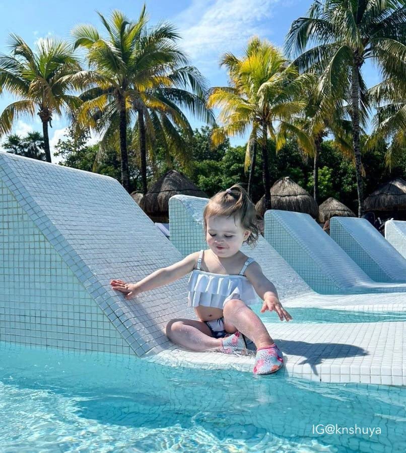 Robeez Kids Aqua Shoes for Boys & Girls - Non-Slip Neoprene Water Shoes for Swimming, Beach & Pool Activities