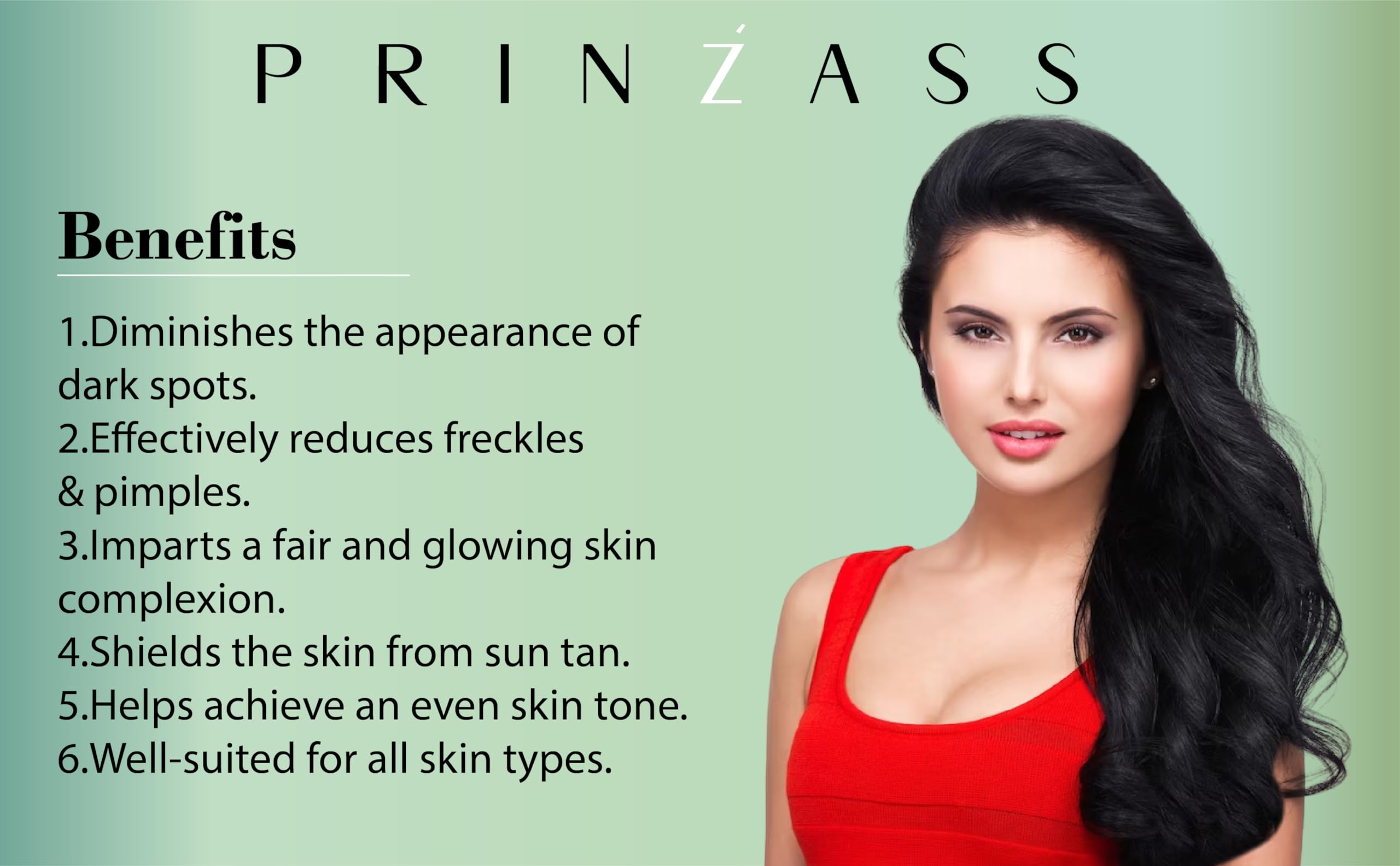 PRINZASS 5-in-1 Anti-Aging Radiant Moisturizing Face Cream for Women & Men - Wrinkle Reduction, Brightening, Fine Line Treatment & Tan Removal (50g) - Daily Skincare for Youthful Glow at Home & Travel