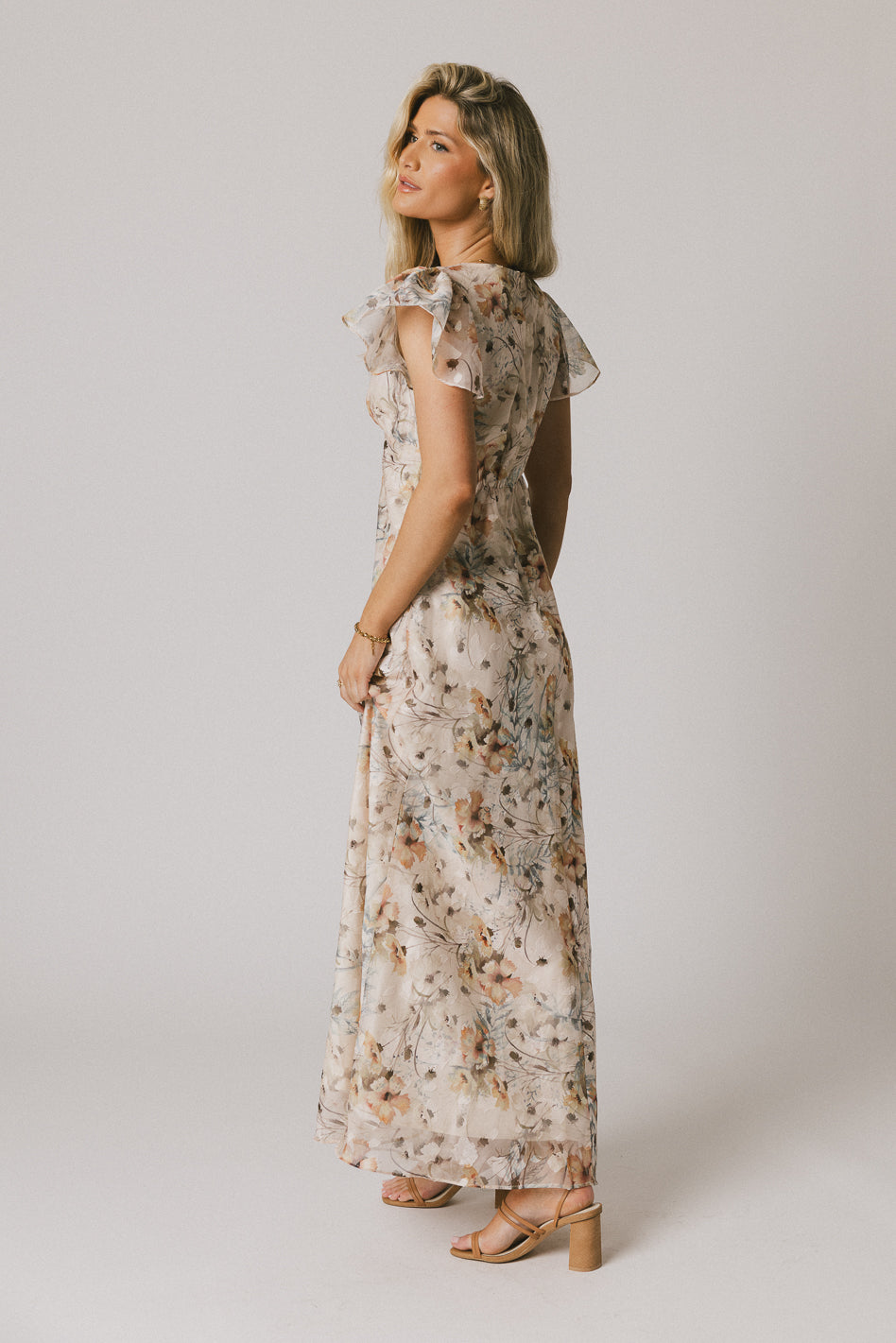 Libbie Floral Maxi Dress for Women - Elegant Long Summer Dress with Floral Print, Perfect for Beach, Wedding & Vacation