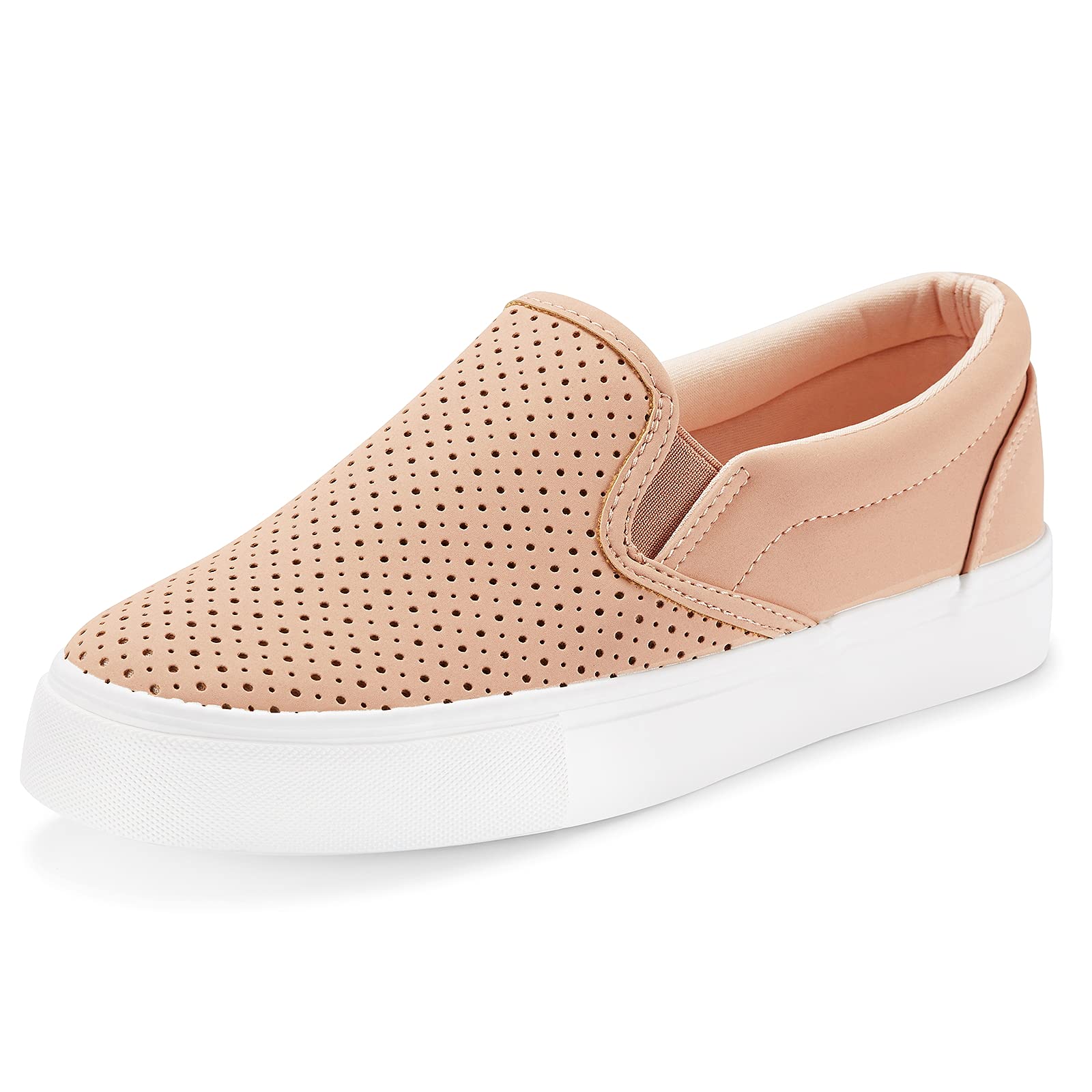 JENN ARDOR Women's Slip-On Sneakers - Comfortable Walking Shoes for Women | Fashion Casual Flats for Everyday Wear | Perfect for Work, Travel & Running Errands