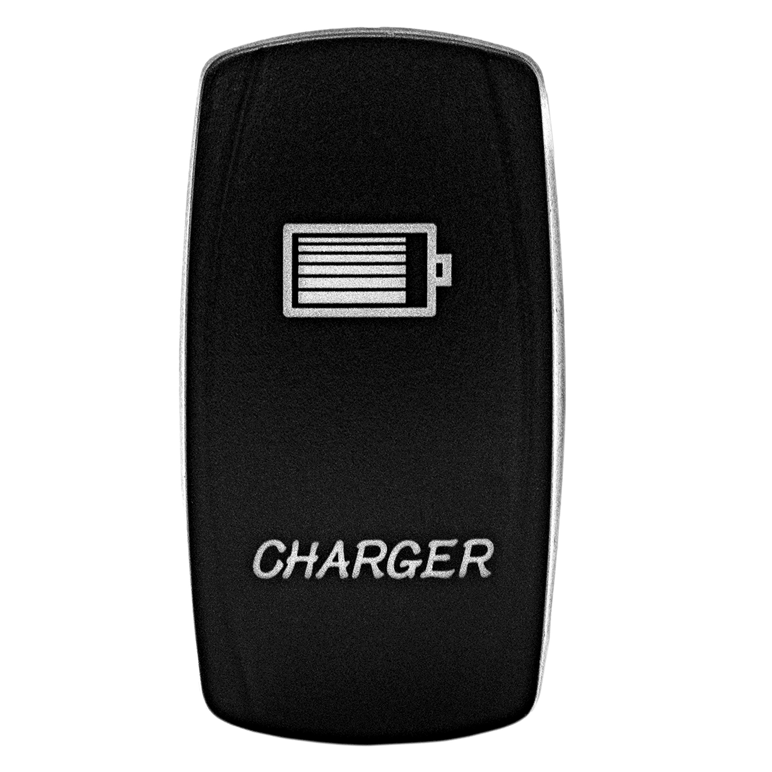 12V White Laser Rocker Switch - Universal On/Off Power Charger for Cars, Boats & RVs - Durable Toggle Switch for Marine, Automotive & DIY Projects