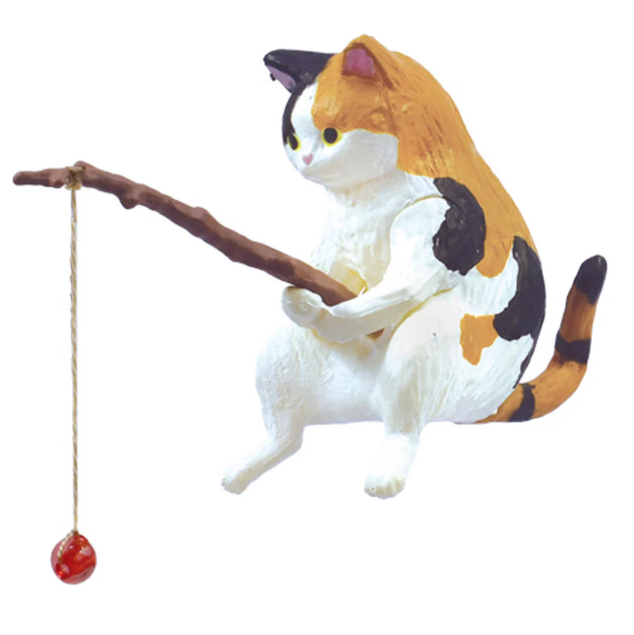 Good Weather for Fishing Cats Killing Time Blind Box - Cute Collectible Cat Toy for Stress Relief & Fun - Perfect for Home Decor, Office Desk, and Gift Giving